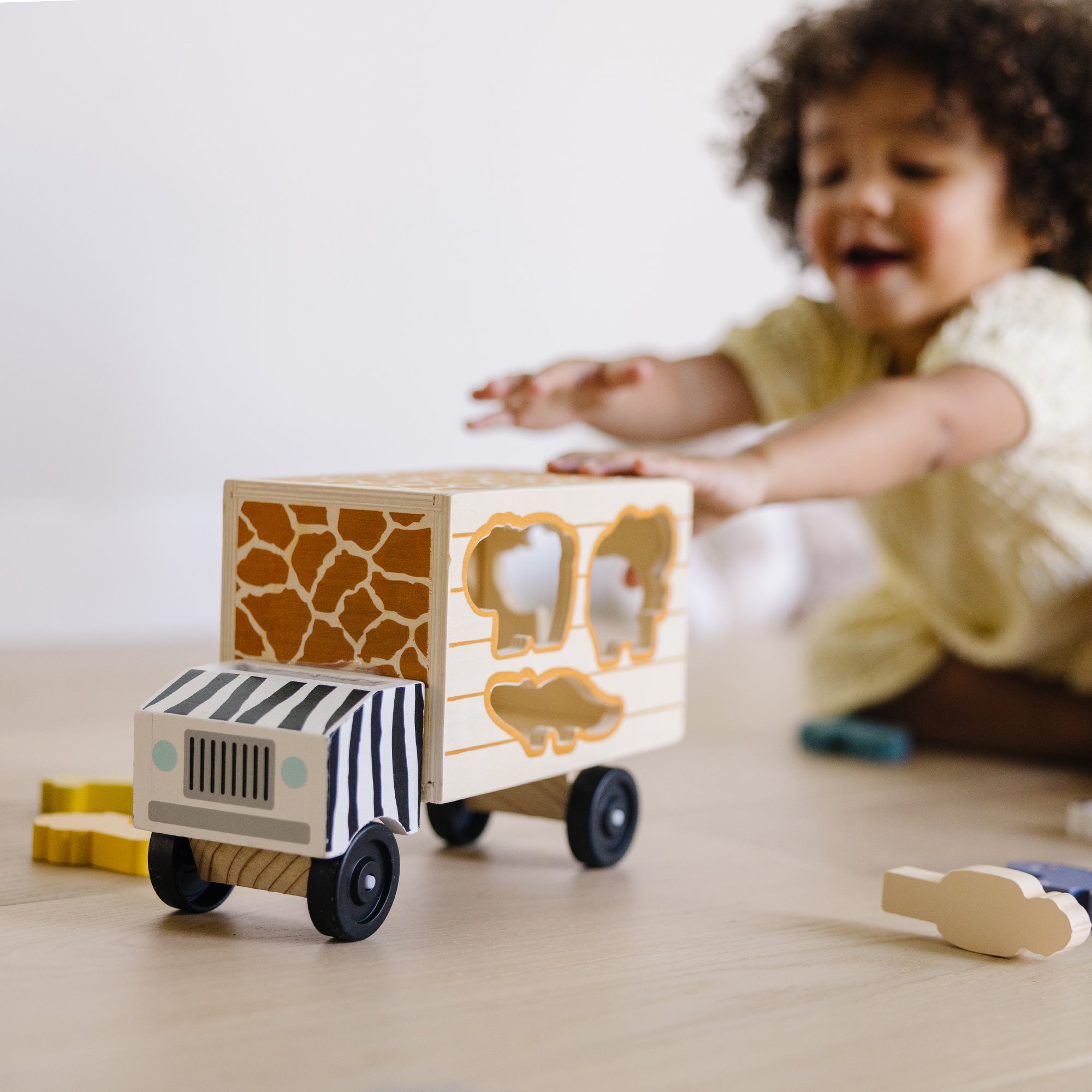 Animal Rescue Wooden Play Set - Eco-Friendly Wooden Toy for Kids, Pretend Play & Learning - Perfect for Preschoolers, Daycare & Home Playtime