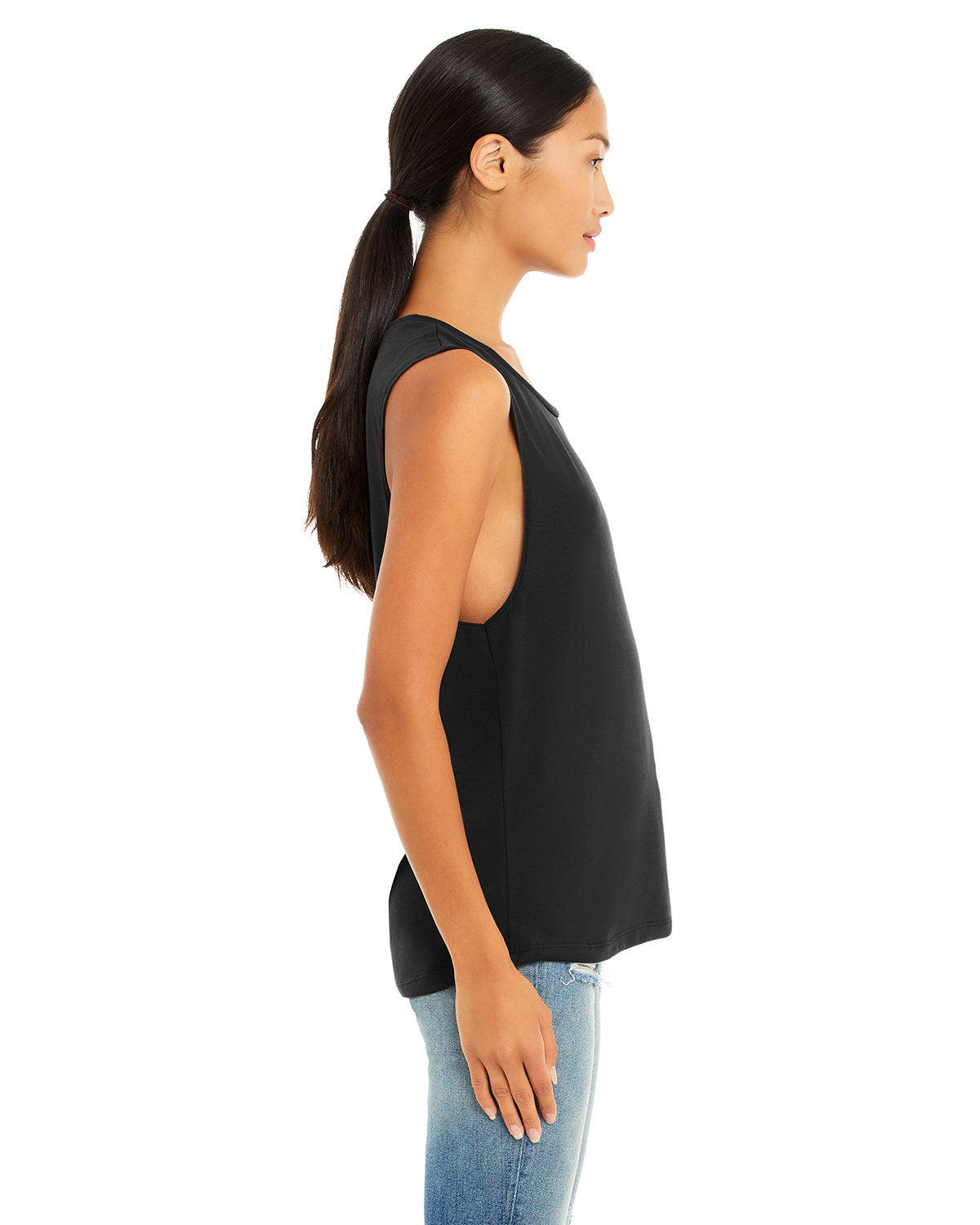 Bella + Canvas B8803 Women's Flowy Scoop Neck Muscle Tank - Soft & Comfortable for Yoga, Gym, and Casual Wear