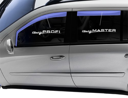Dark Window Visors for Volkswagen Golf V Plus & Golf VI Plus (2003-2014) - Rain Guards, Wind Deflectors - Perfect for All-Weather Protection & Enhanced Style
