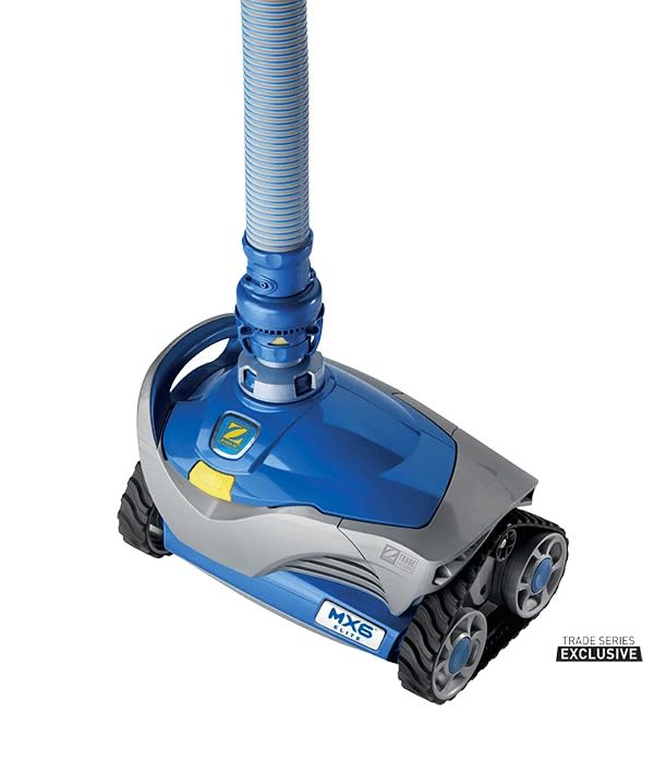 ZODIAC MX6™ ELITE Automatic Pool Cleaner - Self-Propelled Robotic Pool Vacuum with Micro-Clean Filtration & Removable Filter Basket - Efficient Cleaning for In-Ground Pools (Gray/Blue) - Perfect for Residential Backyard Pools & Vacation Homes
