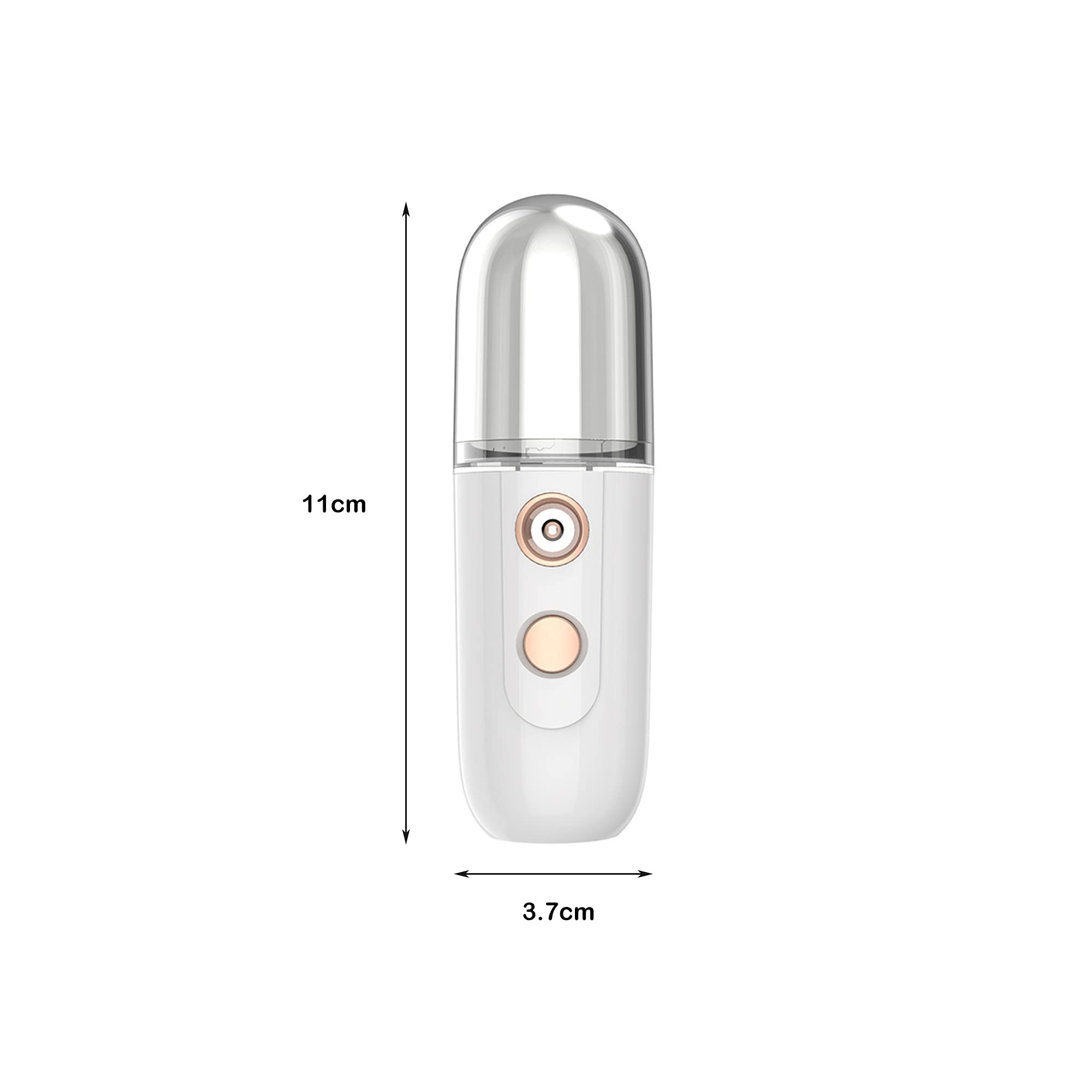 SUQ 35ML Mini Facial Hydrating Mist Sprayer - Portable USB Rechargeable Face Moisturizer for Skin Care & Makeup - Hydrates & Soothes Dry Skin - Perfect for Travel, Office & Daily Skincare Routine