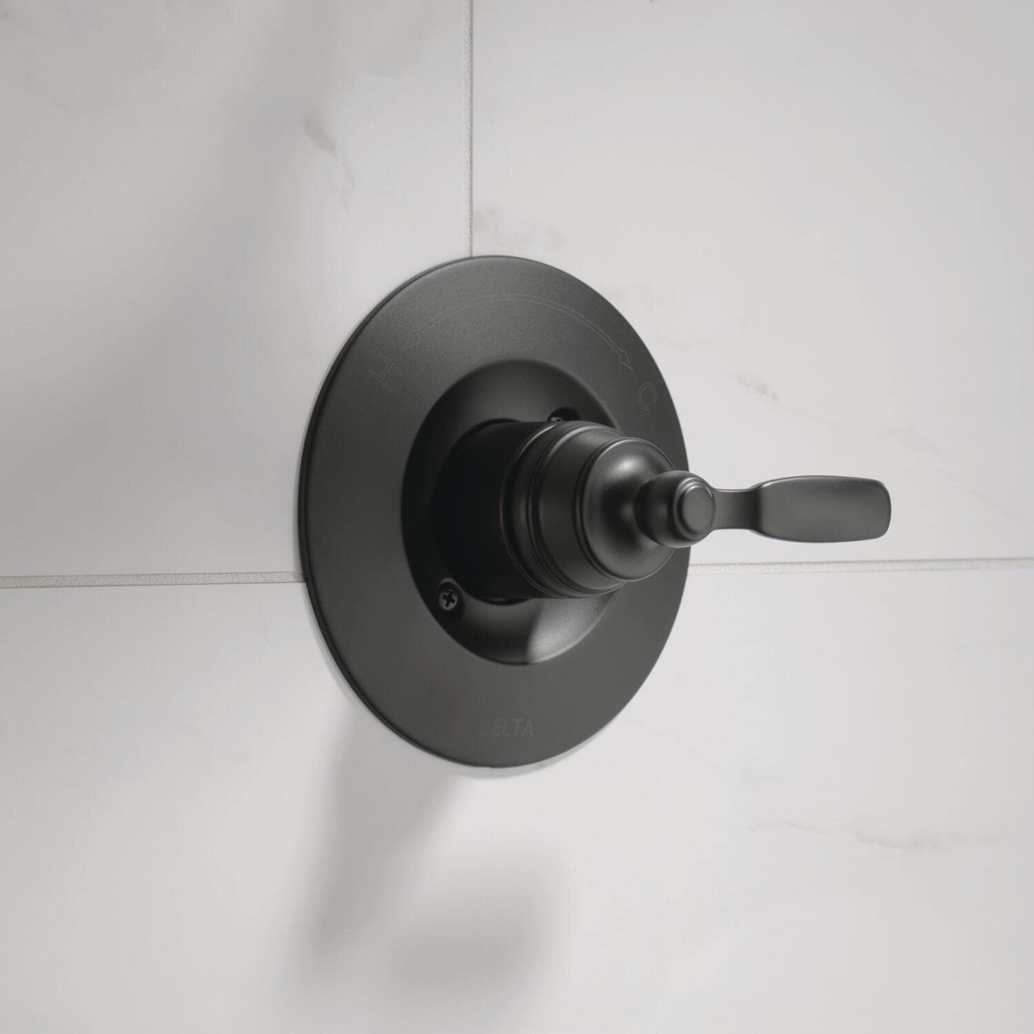 Woodhurst Matte Black Shower Valve Trim Kit - Compatible with Delta & Black Shower Systems, Includes T14032-BL Valve & Faucet Handle Replacement - Perfect for Bathroom Renovation & Modern Shower Upgrades