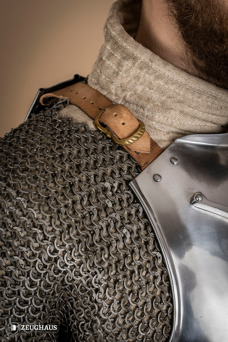 14th Century Italian Cuirass - 1.6mm Polished Steel Medieval Armor for LARP, Cosplay & Historical Reenactment