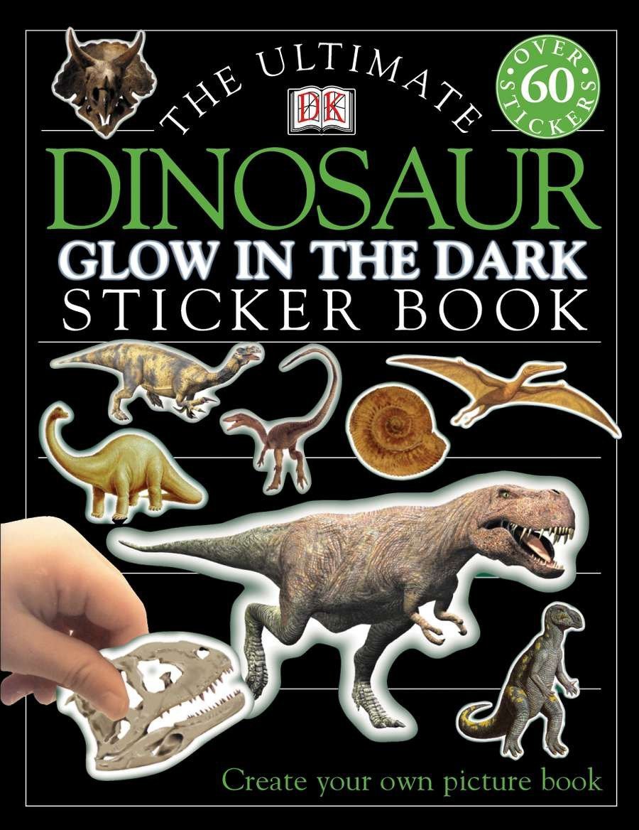 Dinosaur Glow in the Dark Sticker Book for Kids - Ultimate Sticker Activity Book with 100+ Reusable Stickers | Perfect for Travel, Birthday Gifts & Educational Play