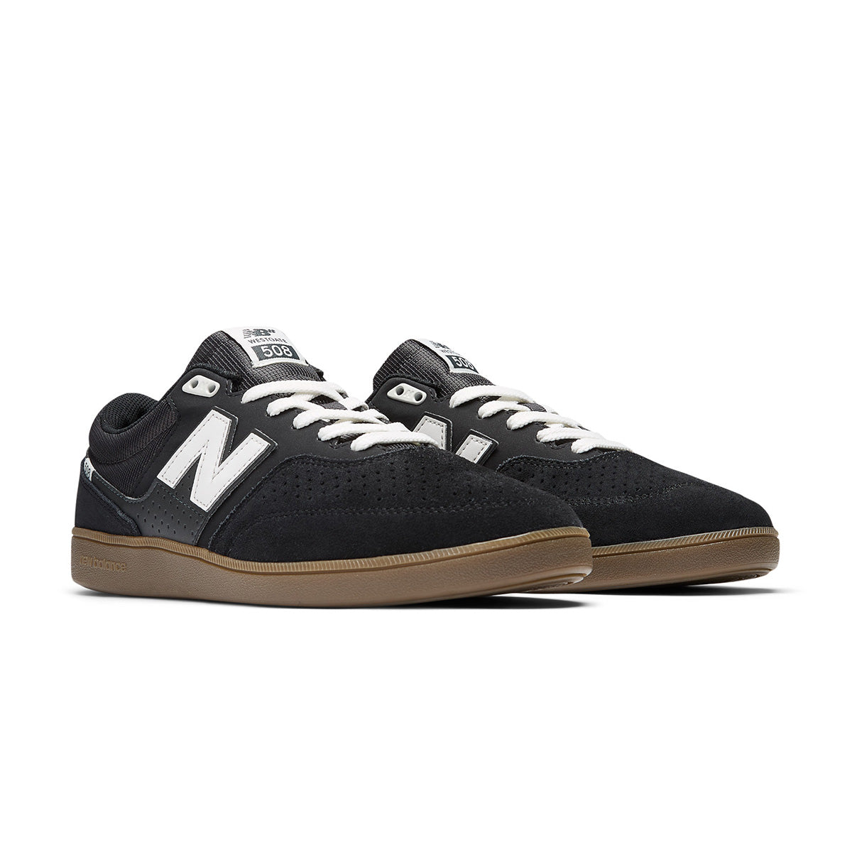 Brandon Westgate Numeric 508 Skateboard Shoes - Black & White High-Top Sneakers for Street Skating & Casual Wear