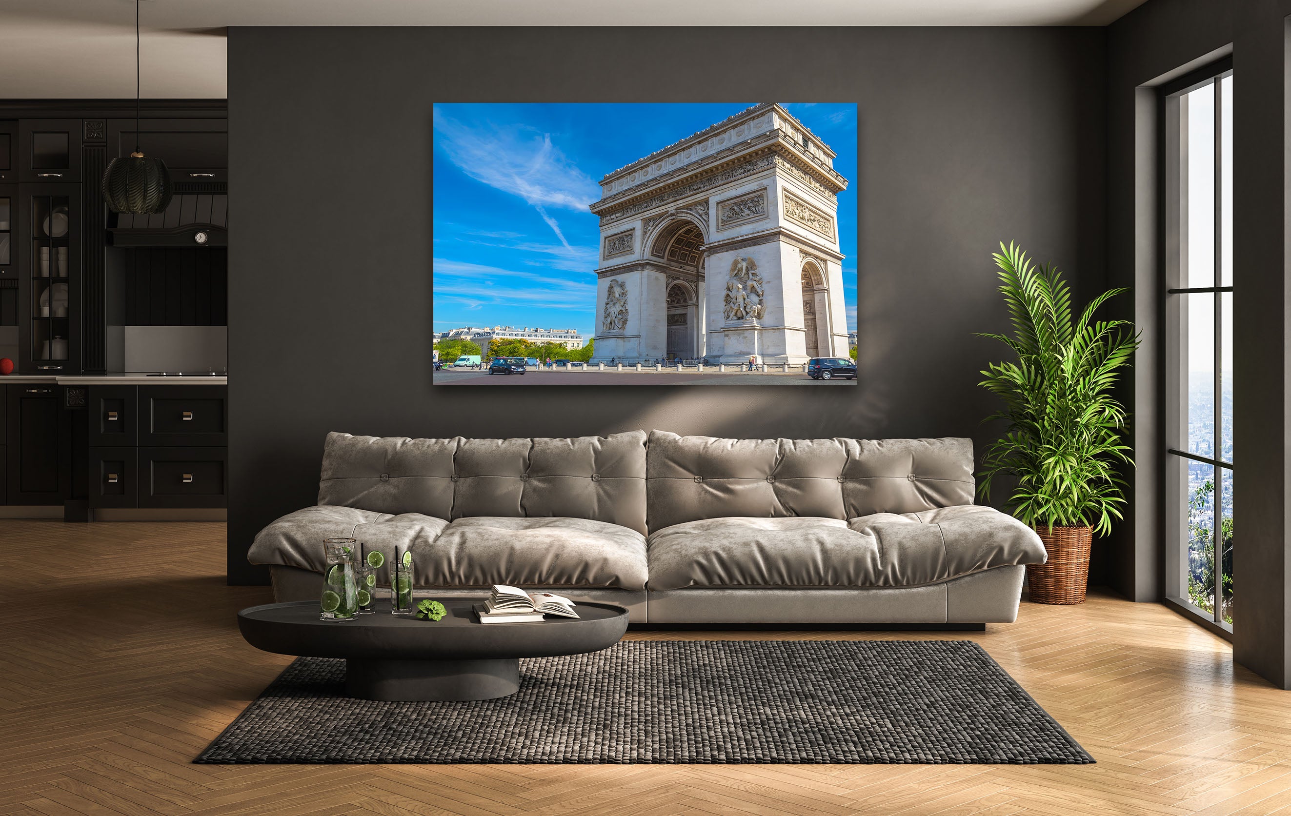 Arc de Triomphe Paris Replica - Classic French Landmark Sculpture for Home Decor, Office Display & Gift Giving