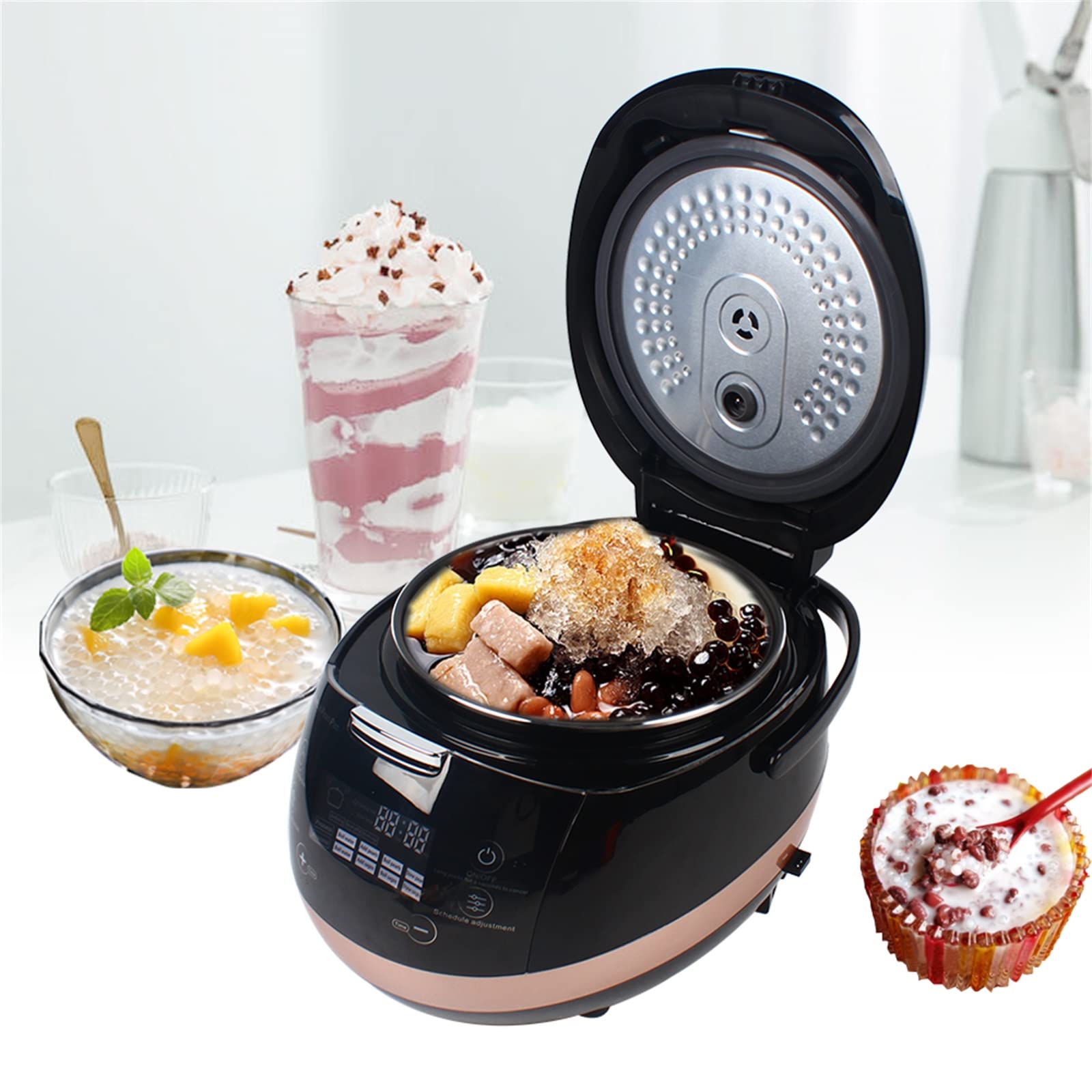 Commercial Fully Automatic Pearl Tapioca Cooker 5L - Touchscreen Electric Boba Maker for Bubble Tea, Milk Tea & Desserts (110V) | Perfect for Tea Shops, Cafes & Home Use