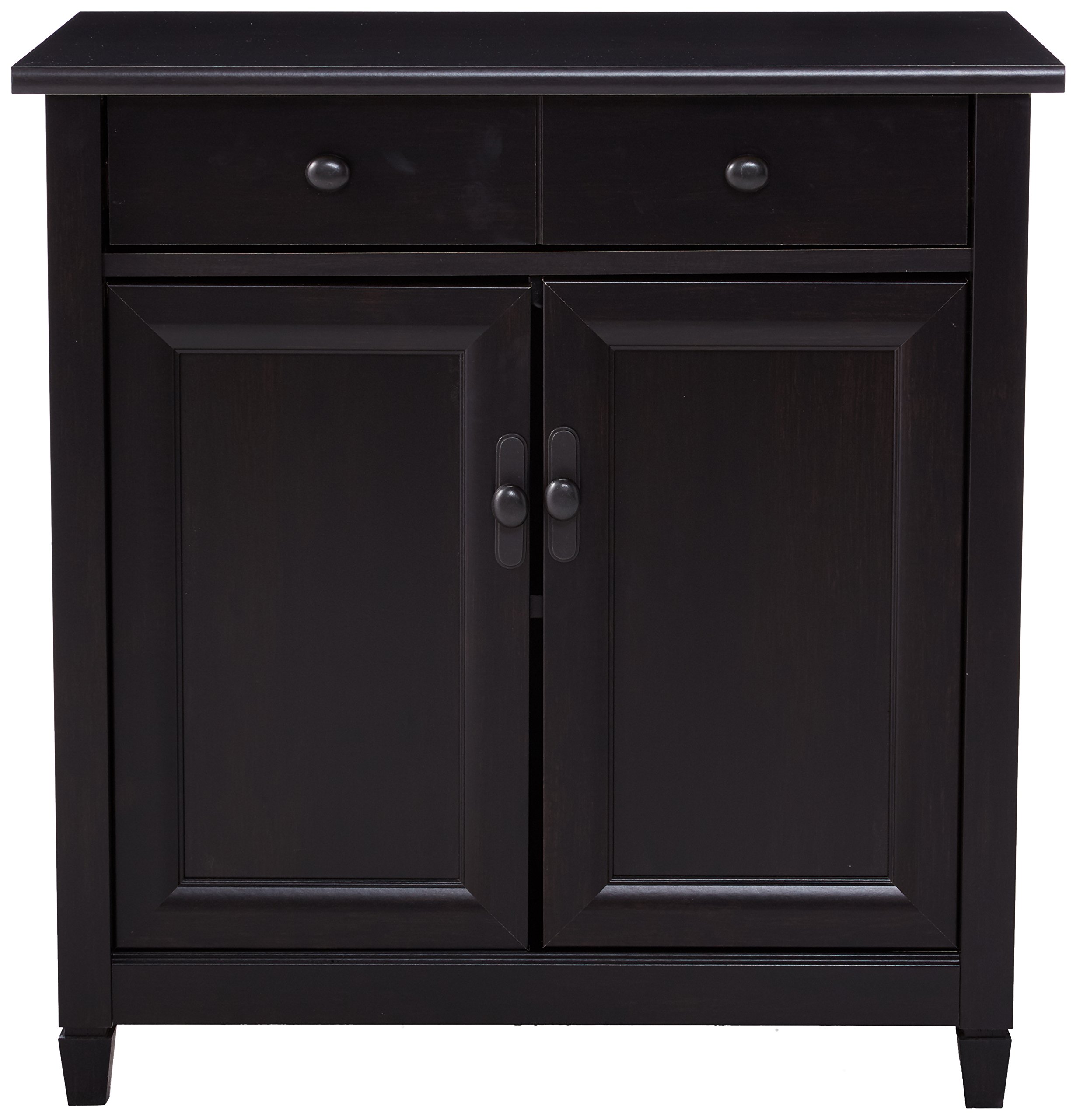 Sauder Edge Water Utility Cart - Multi-Purpose Storage Bookcase & Stand for Home, Office, or Kitchen Organization