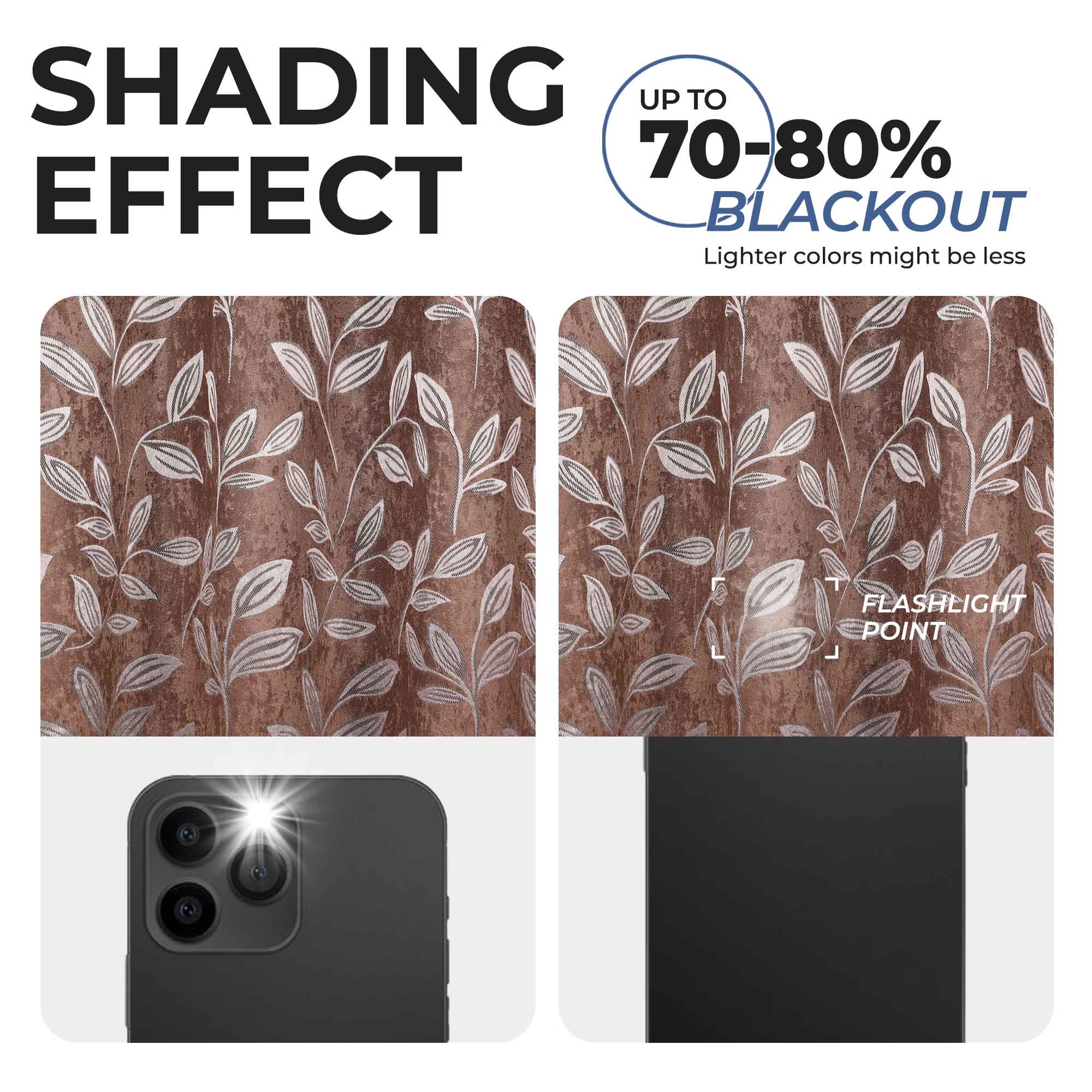 Machine Washable Blackout Curtains for Bedroom - Set of 2 Panels, Thermal Insulated Room Darkening Drapes for Nursery, Living Room & Home Theater