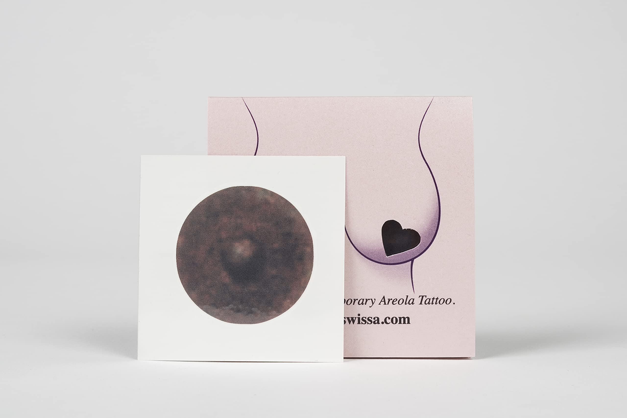 Temporary Areola Tattoo - Small Black Nipple Stickers for Mastectomy, Breast Reconstruction & Tattoo Cover-Up | Waterproof & Realistic Looking