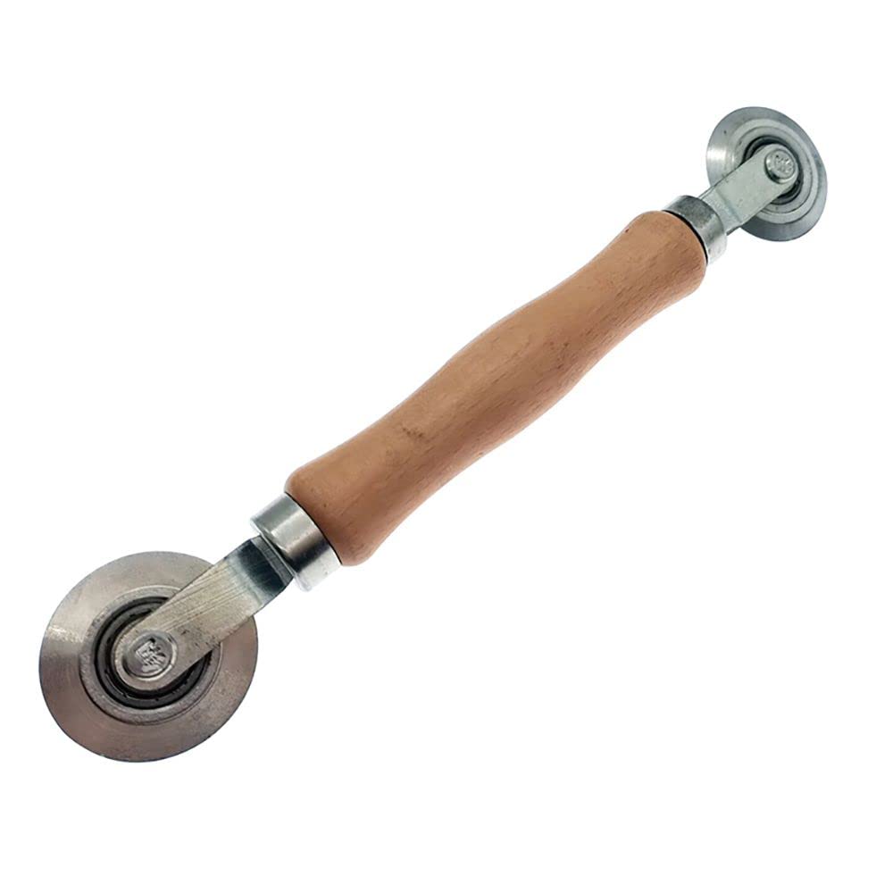 Stainless Steel & Rubber Screen Spline Roller Tool for Window Screen Installation - Easy Gauze Wheel Rolling & Screen Repair - Perfect for DIY Home Improvement & Window Maintenance