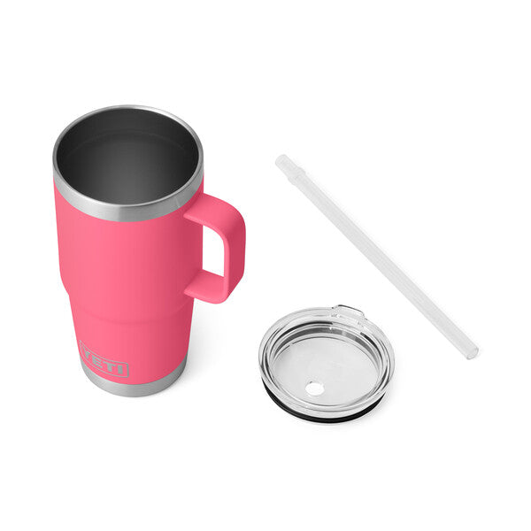 Rambler® 25 oz Insulated Stainless Steel Tumbler with Straw Lid - Tropical Pink | Leakproof Travel Mug for Coffee, Tea & Cold Drinks | Perfect for Office, Gym & Outdoor Adventures
