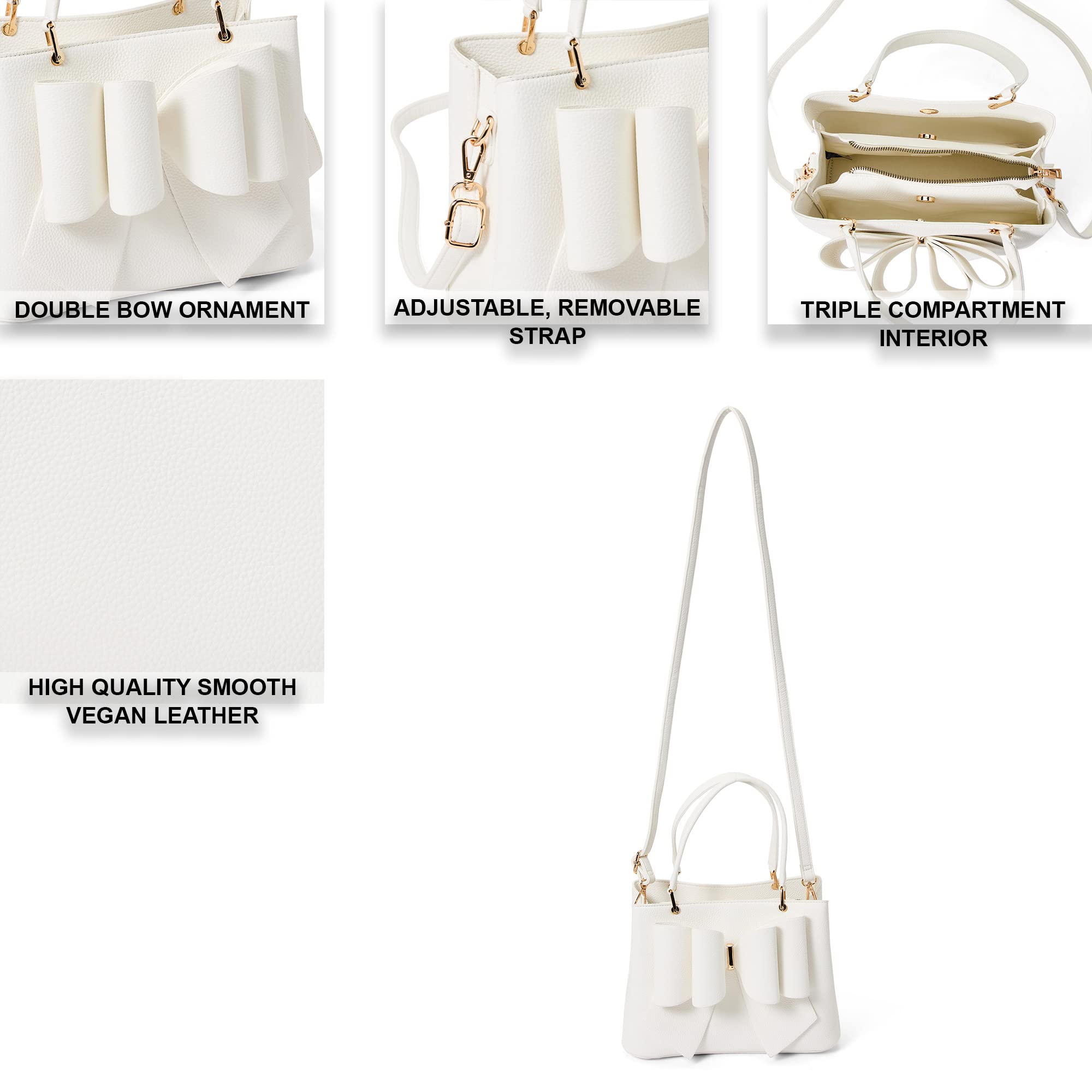 Stylish Vegan Leather Crossbody Bag for Women - Lightweight & Durable Fashion Purse - Perfect for Work, Travel & Everyday Use