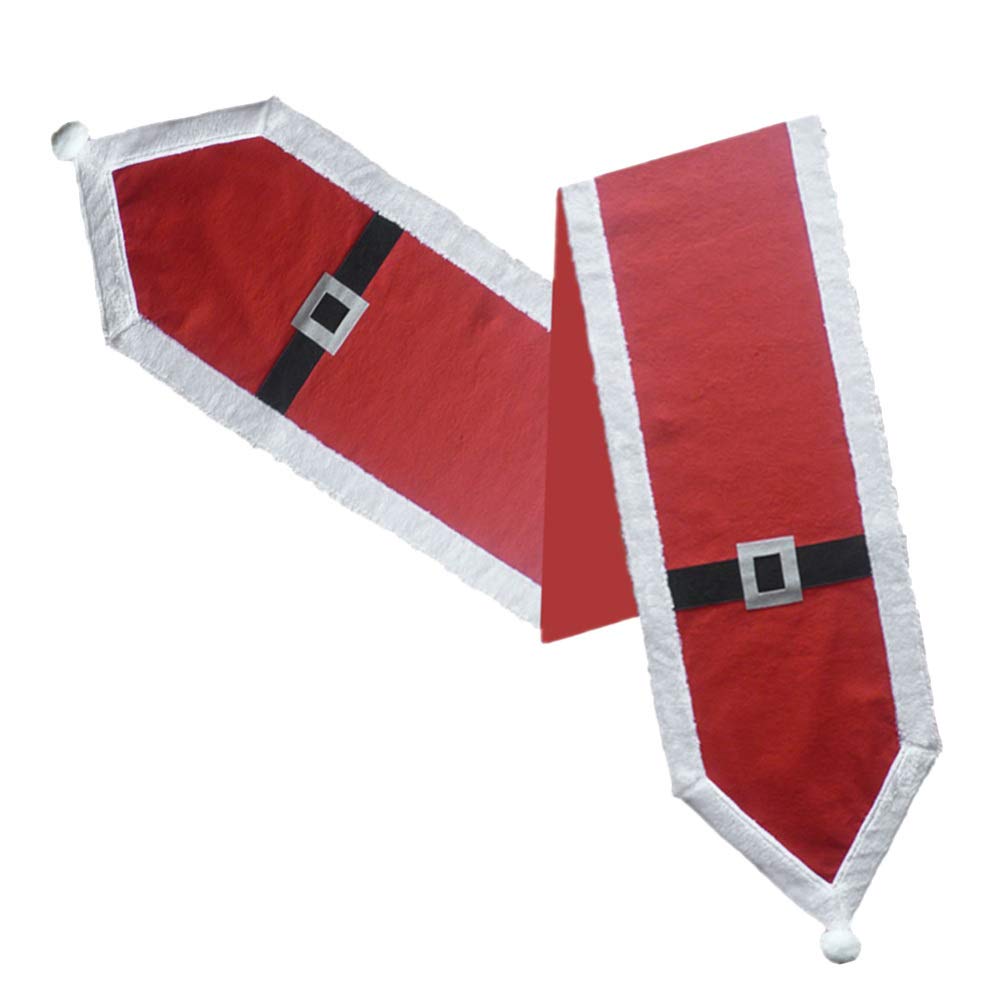 TOYANDONA Christmas Party Tablecloth - Santa Claus Design Holiday Table Runner for Dining, Buffet, Wedding & Hotel Decor - Festive Dining & Event Table Cover