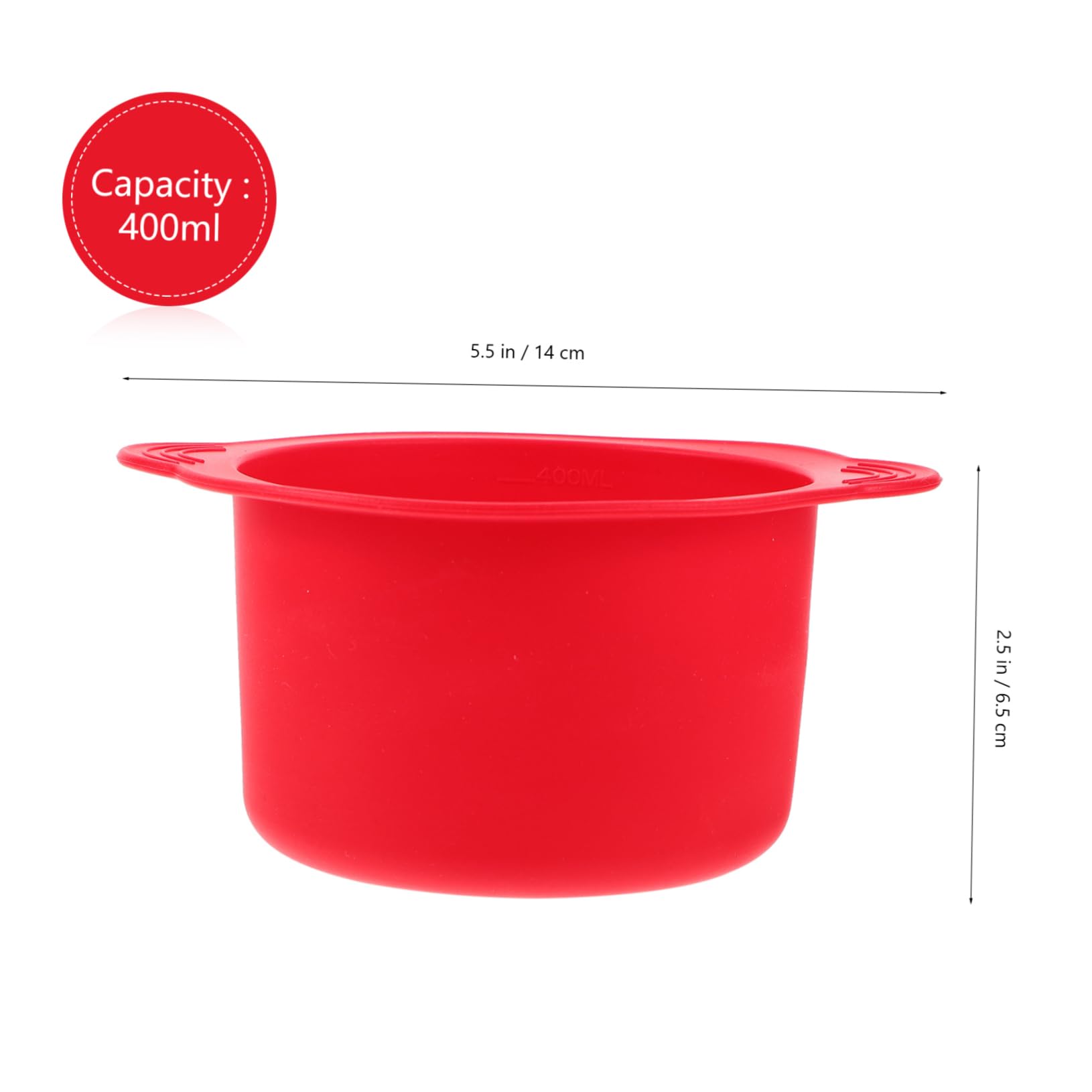 FOMIYES Silicone Wax Warmer Bowl for Hair Removal - Easy to Clean, Durable & Sturdy Wax Melting Pot for Home & Salon Use - Perfect for Eyebrows, Legs, Bikini & Body Waxing