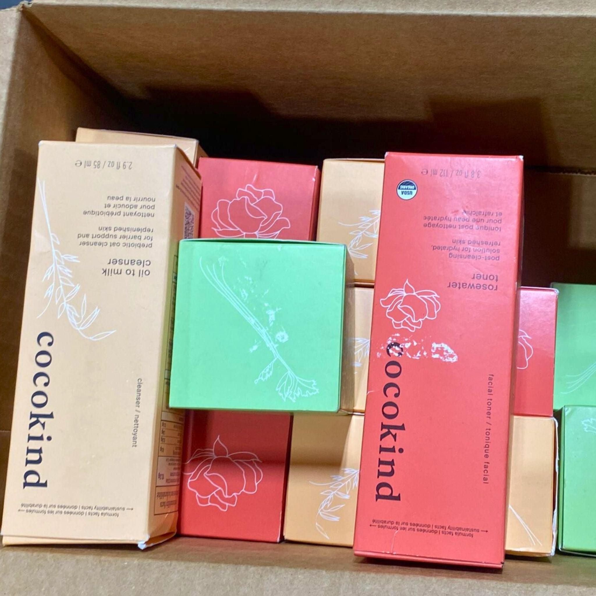 Cocokind Skincare Set - Oil to Milk Cleanser, Rosewater Toner & Smoothing Cream (17 Pcs) for Daily Face Care & Hydration - Perfect for Sensitive Skin & Natural Glow