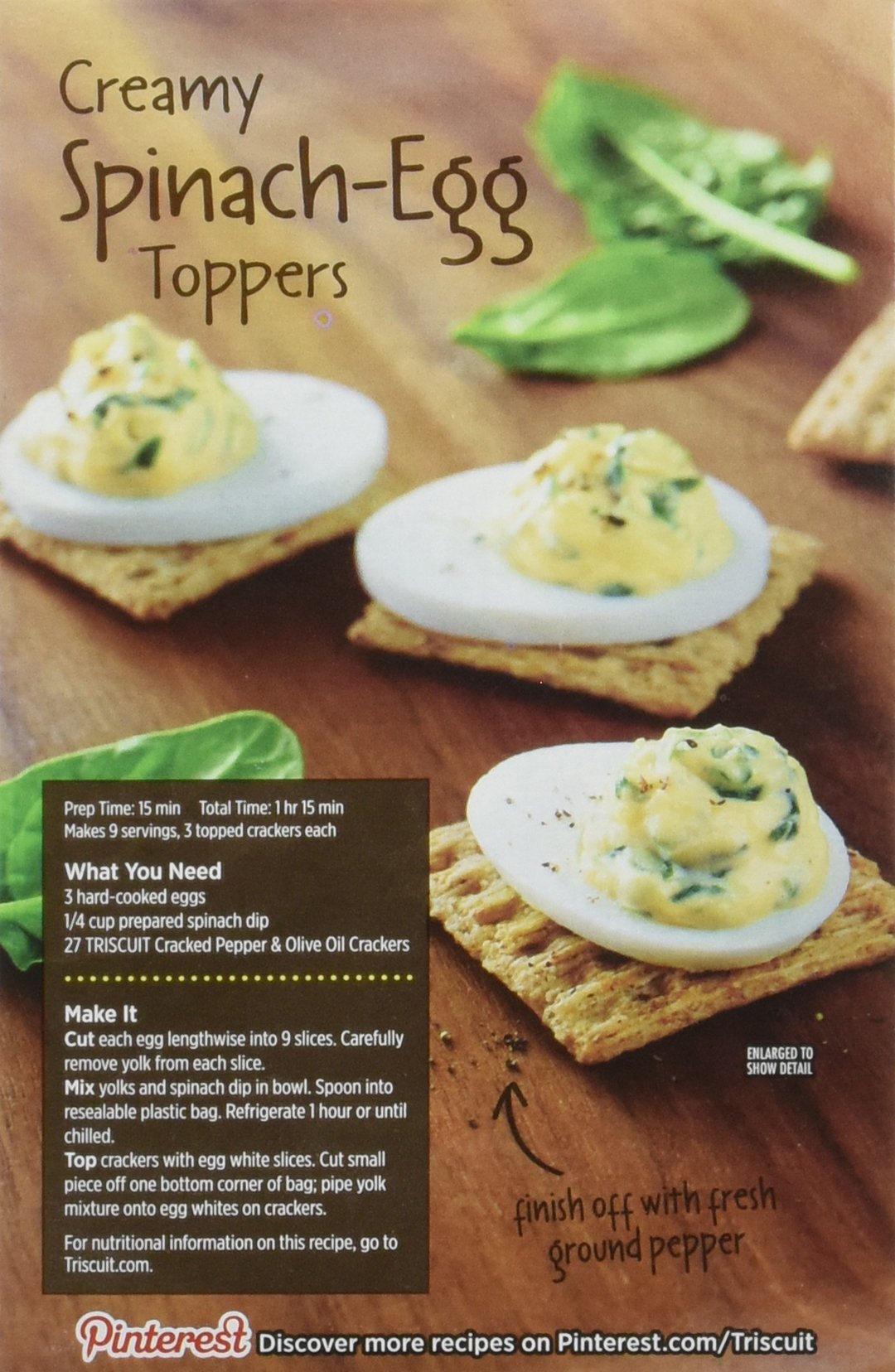Triscuit Cracked Pepper & Olive Oil Crackers, 9-Ounce (Pack of 3) - Perfect for Snacking, Charcuterie Boards & Party Appetizers