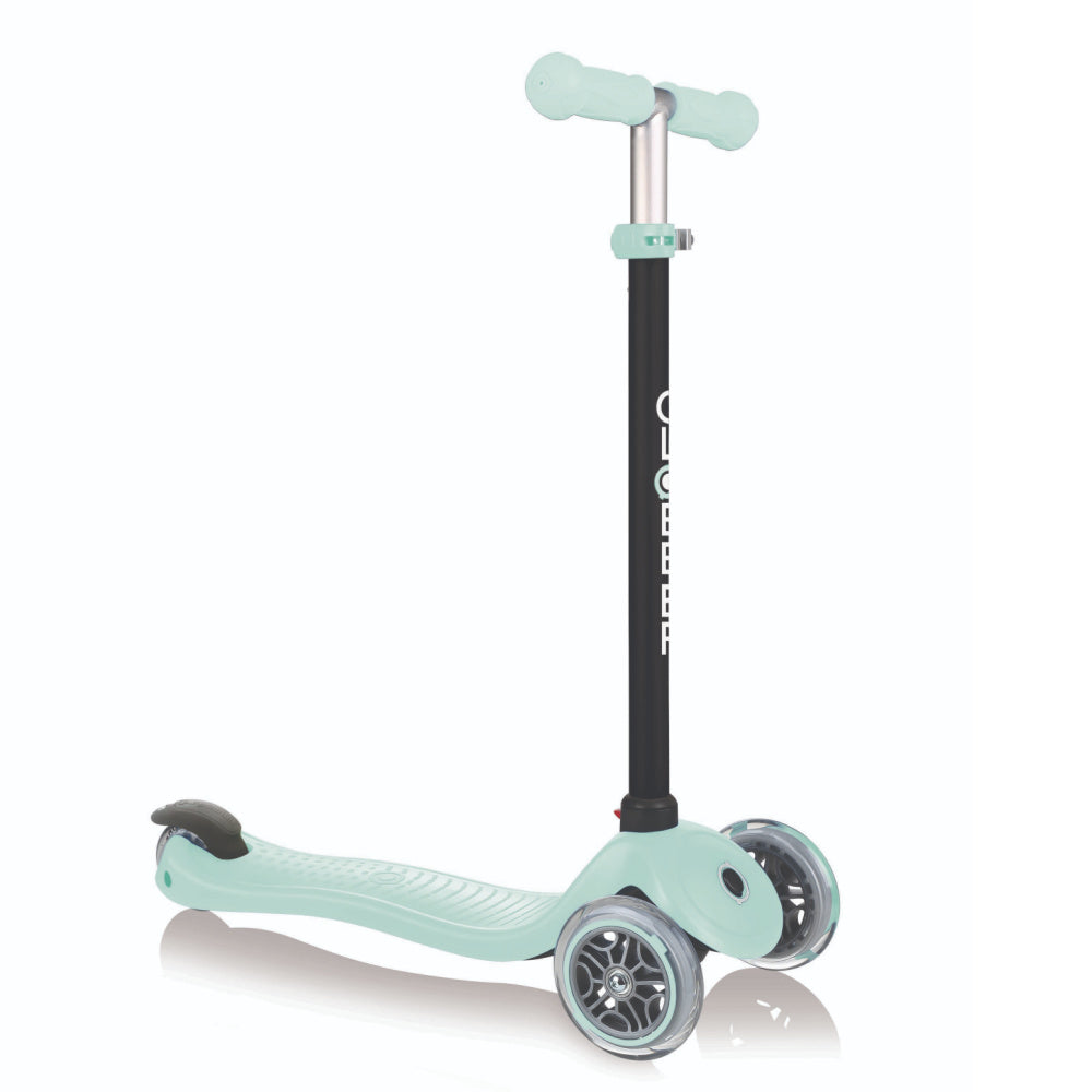 Globber Go Up Sporty Scooter for Kids - Adjustable Height 3 Wheel Kick Scooter with LED Wheels - Perfect for Outdoor Play, Commuting & Neighborhood Rides
