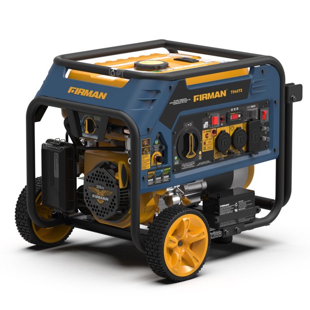 Firman T04073 4000W/5000W Portable Generator with Electric Start - Tri Fuel (Gasoline/Propane/Natural Gas) - Reliable Power for Home, Camping & Emergency Backup