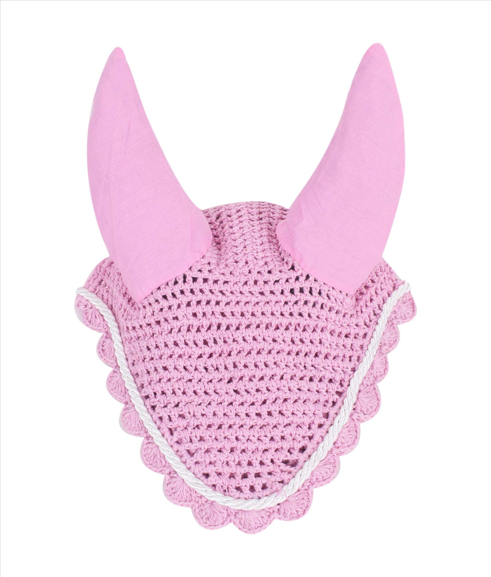 Bargandi Color Horse Fly Veil Ear Net Bonnet Fly Mask - Full Size for Equestrian Riding & Horse Protection