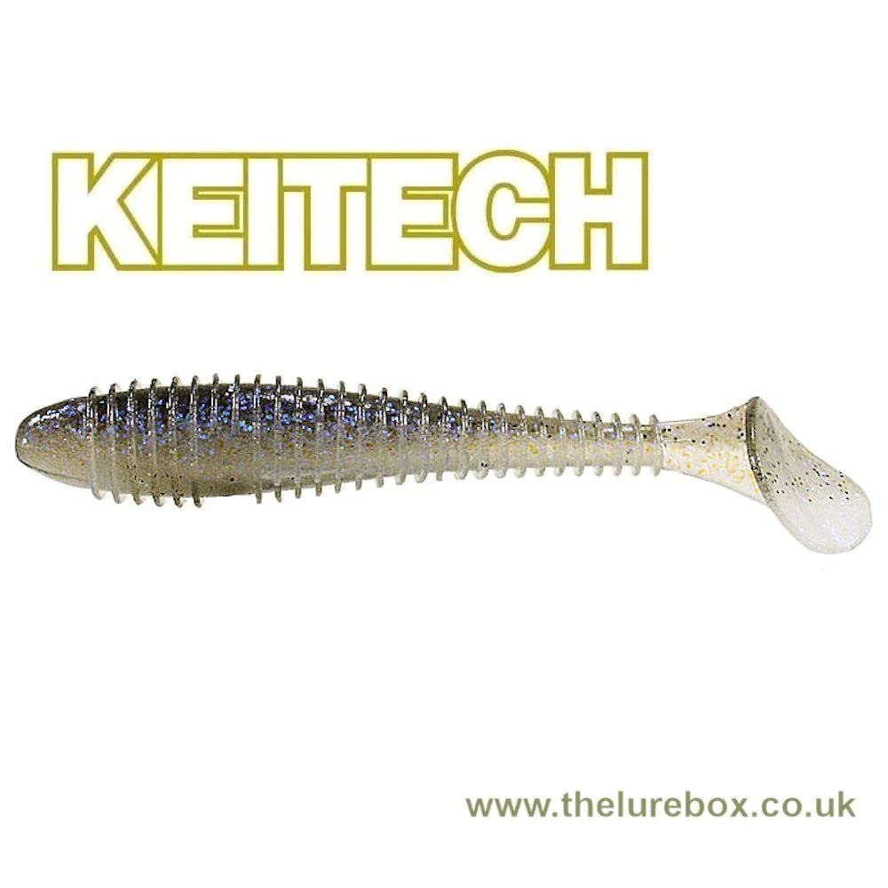 Keitech Swing Impact Fat Soft Bait - Premium Swimbait for Bass Fishing - Ideal for Freshwater & Saltwater Fishing Lures - Perfect for Casting, Jigging, and Trolling Techniques