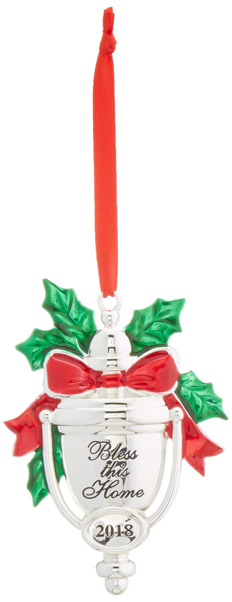 Lenox 2018 Bless This Home Christmas Ornament - Perfect Holiday Decor for Tree, Mantel & Gift Giving