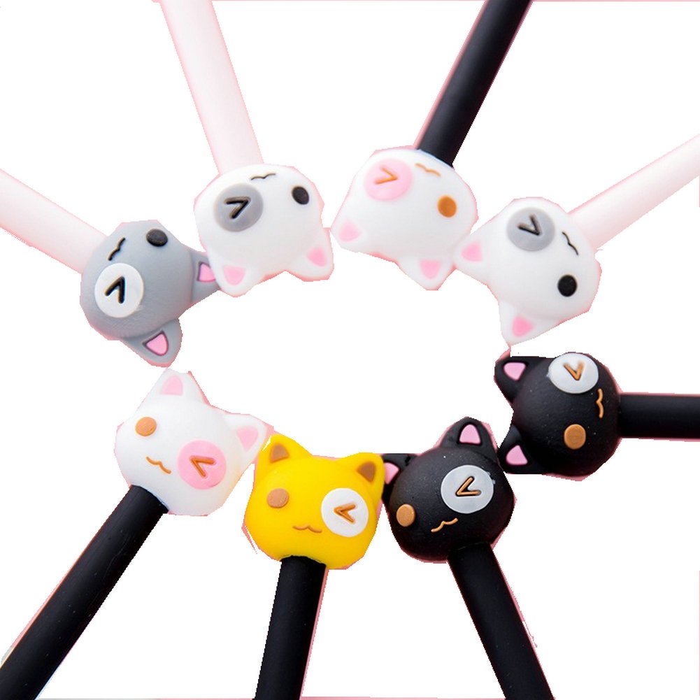 Cute Cartoon Bear Gel Pens - 6 Pack Fun Creative Ballpoint Pens for School, Office & Note Taking - Perfect Gift for Students & Stationery Lovers