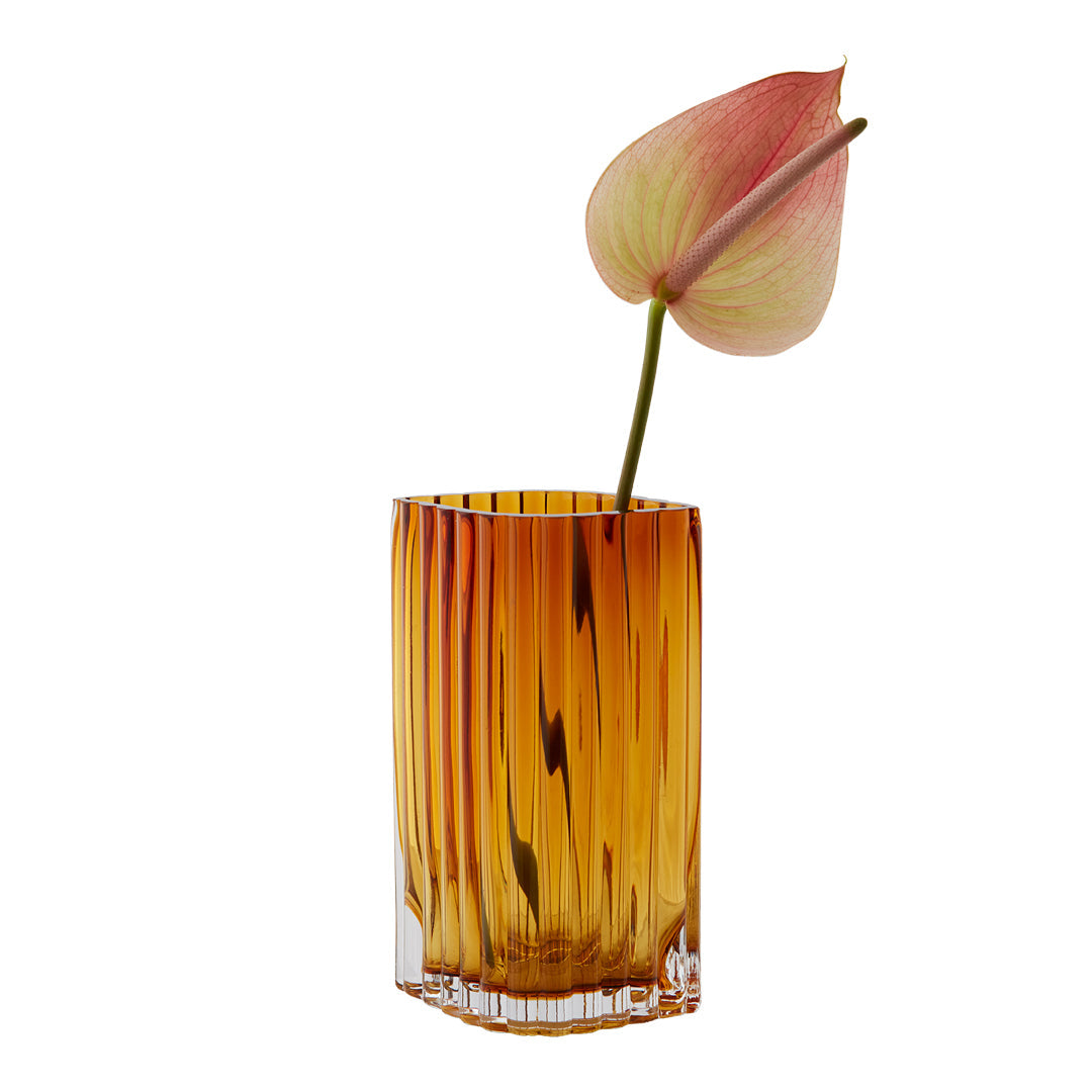 Folium Vase - Set of 4 Small Modern Ceramic Flower Vases for Home Decor, Wedding Centerpieces & Office Desk Decorations