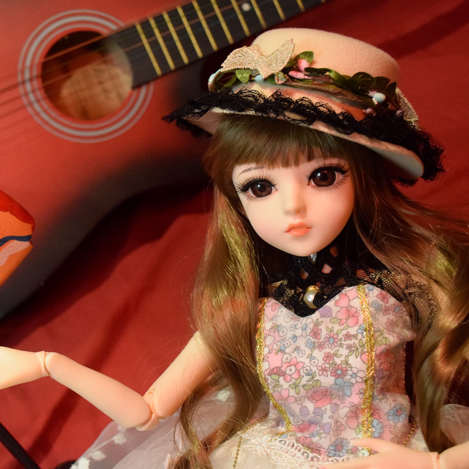 1/3 BJD Doll Ball Jointed Mechanical Doll 24in Princess SD Doll with Makeup & Full Accessories - Perfect for Collectors, Photography, and Cosplay (Gunier)