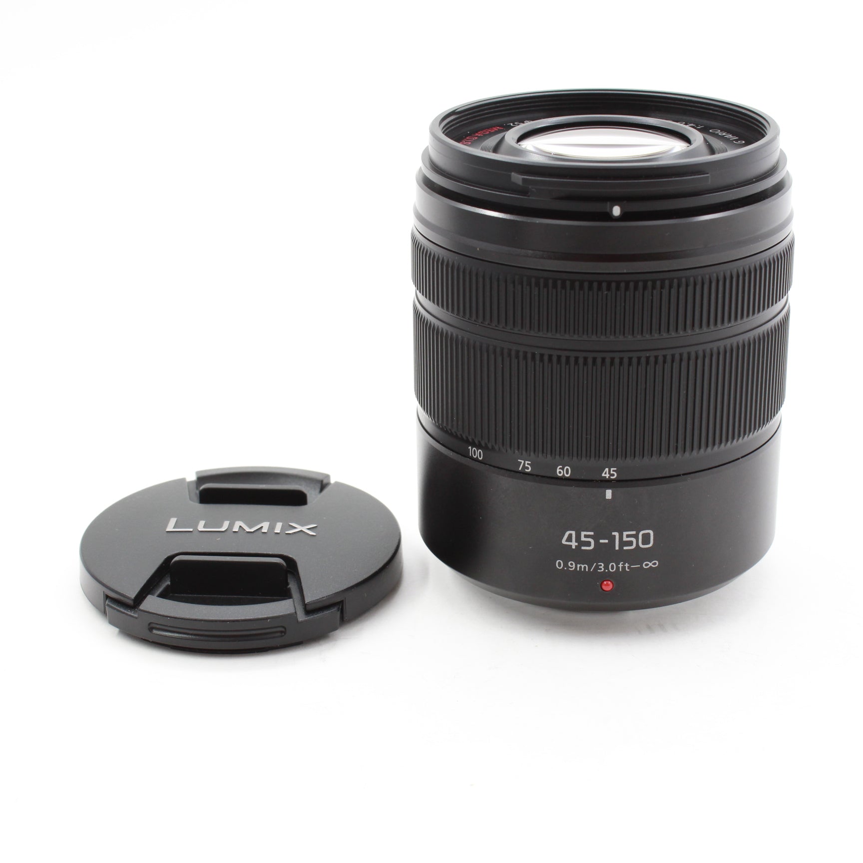 Panasonic Lumix G Vario 45-150mm f/4-5.6 ASPH MEGA O.I.S. Telephoto Zoom Lens (Matte Black) - Open Box - Perfect for Portrait, Wildlife & Travel Photography