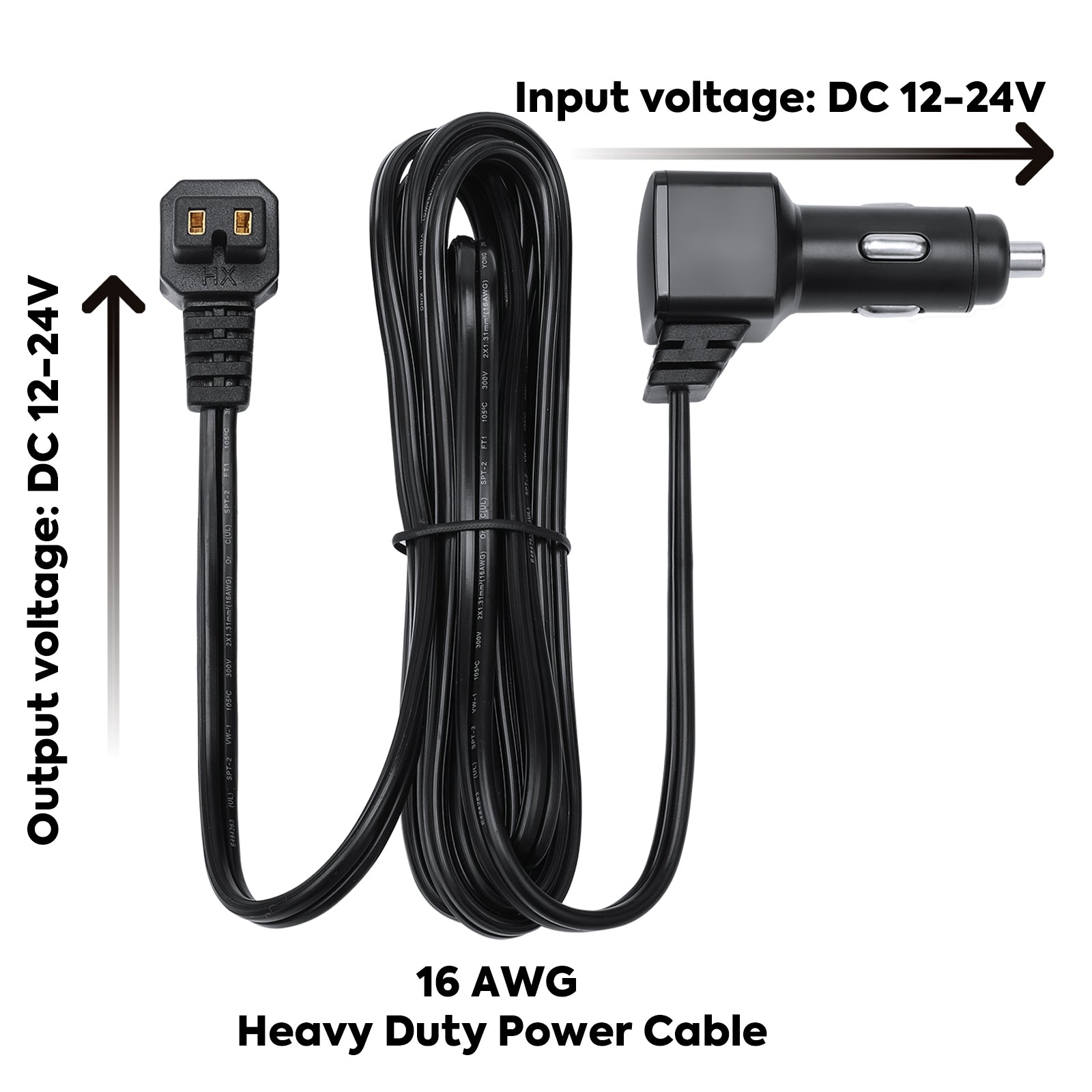12V Male Cigarette Lighter Plug Adapter for ICECO Portable Fridge Freezer - Power Your Car Refrigerator on Road Trips & Camping Adventures