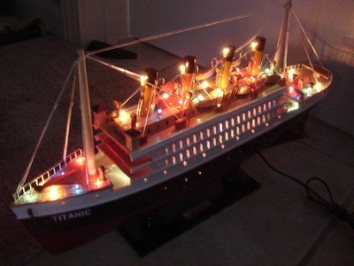Titanic Wooden Model Cruise Ship 16