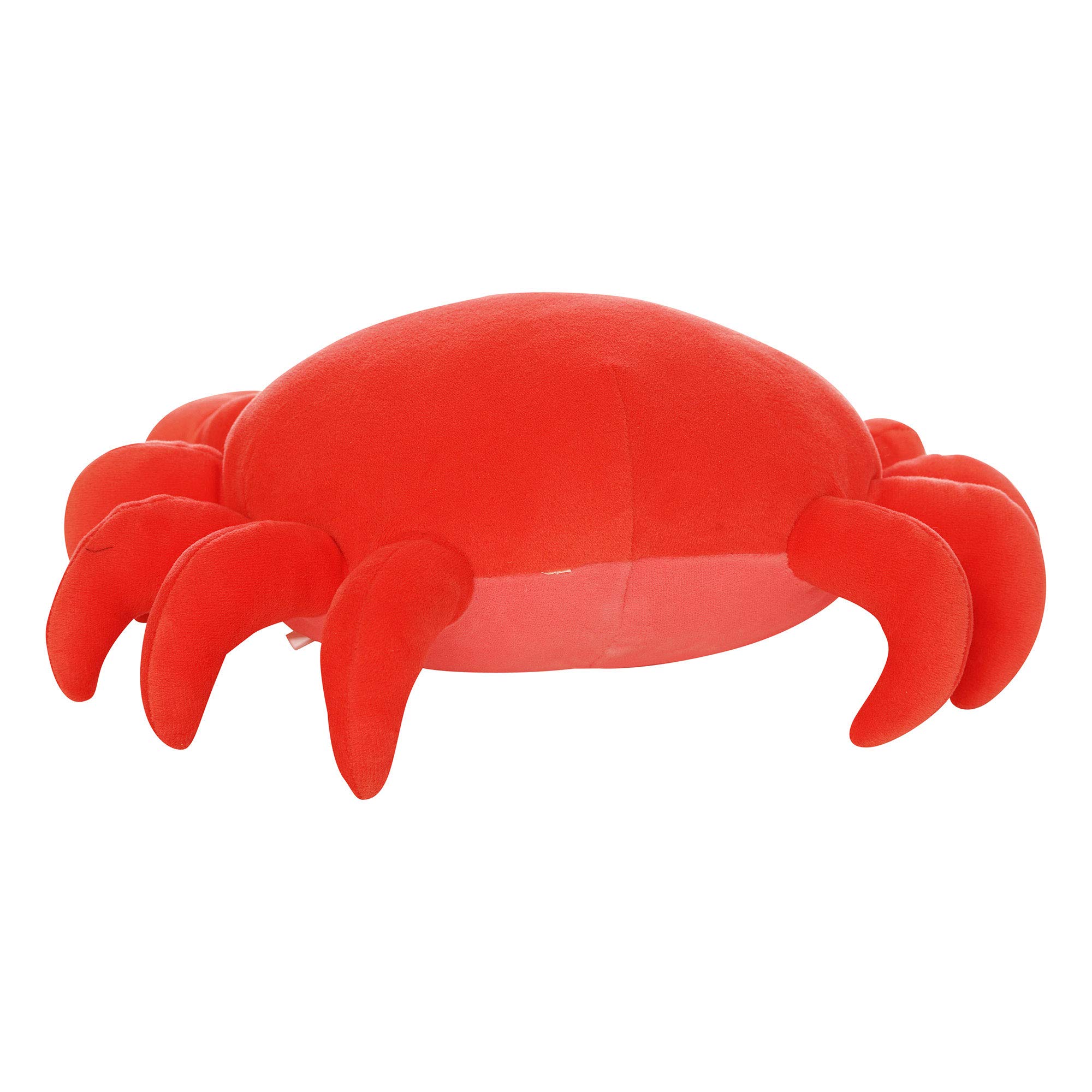 Crabby Abby Velveteen Stuffed Animal - Soft Plush Crab Toy, 12 Inches, Perfect for Kids' Bedtime, Nursery Decor & Ocean-Themed Gifts