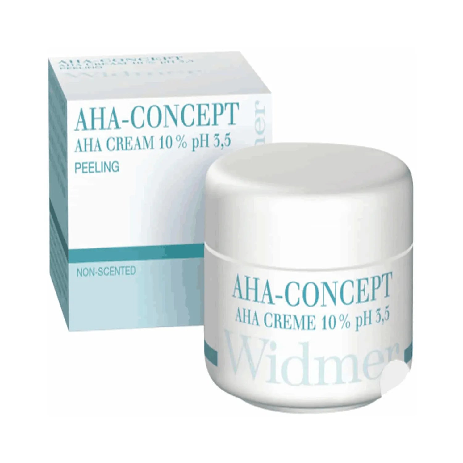 Louis Widmer AHA Cream 10% Glycolic Acid - 50ml Exfoliating Face Moisturizer for Smooth, Glowing Skin | Anti-Aging & Dark Spot Treatment | Day & Night Use for All Skin Types