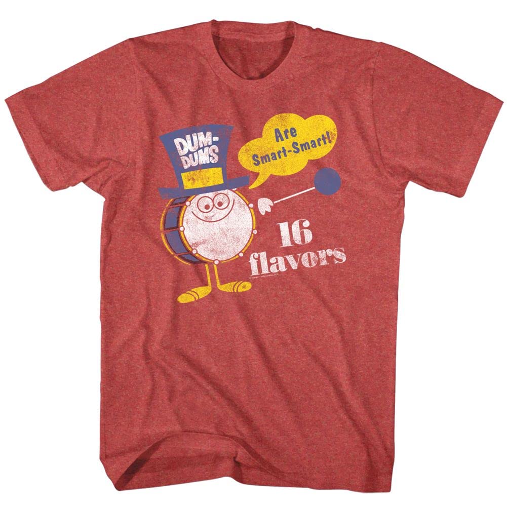 Funny Dum Dums Sugar Candy Lollipop Drumman Smart Adult T-Shirt - Novelty Graphic Tee for Candy Lovers, Office Humor & Casual Wear