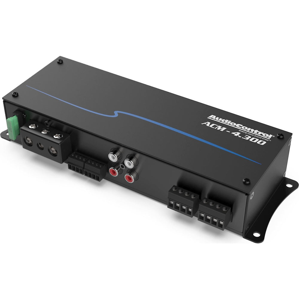 AudioControl ACM4.300 300W RMS 4-Channel Class D Car Amplifier - 2 Ohm Stable for Powerful Car Audio System | Perfect for Car Stereo Upgrades, Bass Boost & Multi-Speaker Setups