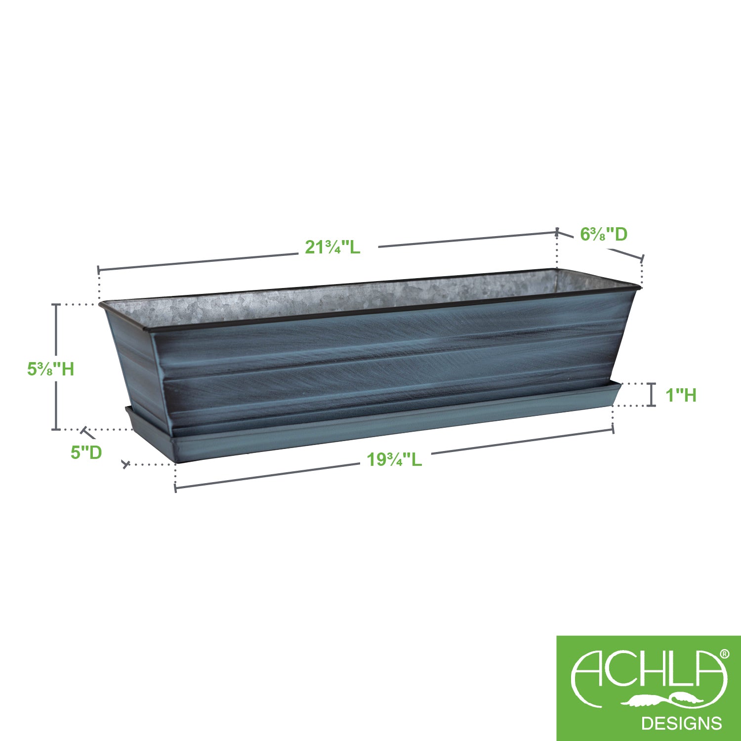 Achla Designs Flower Box Tray - Decorative Wooden Planter Box for Indoor Plants, Succulents & Home Décor | Perfect for Windowsills, Tabletops & Garden Displays