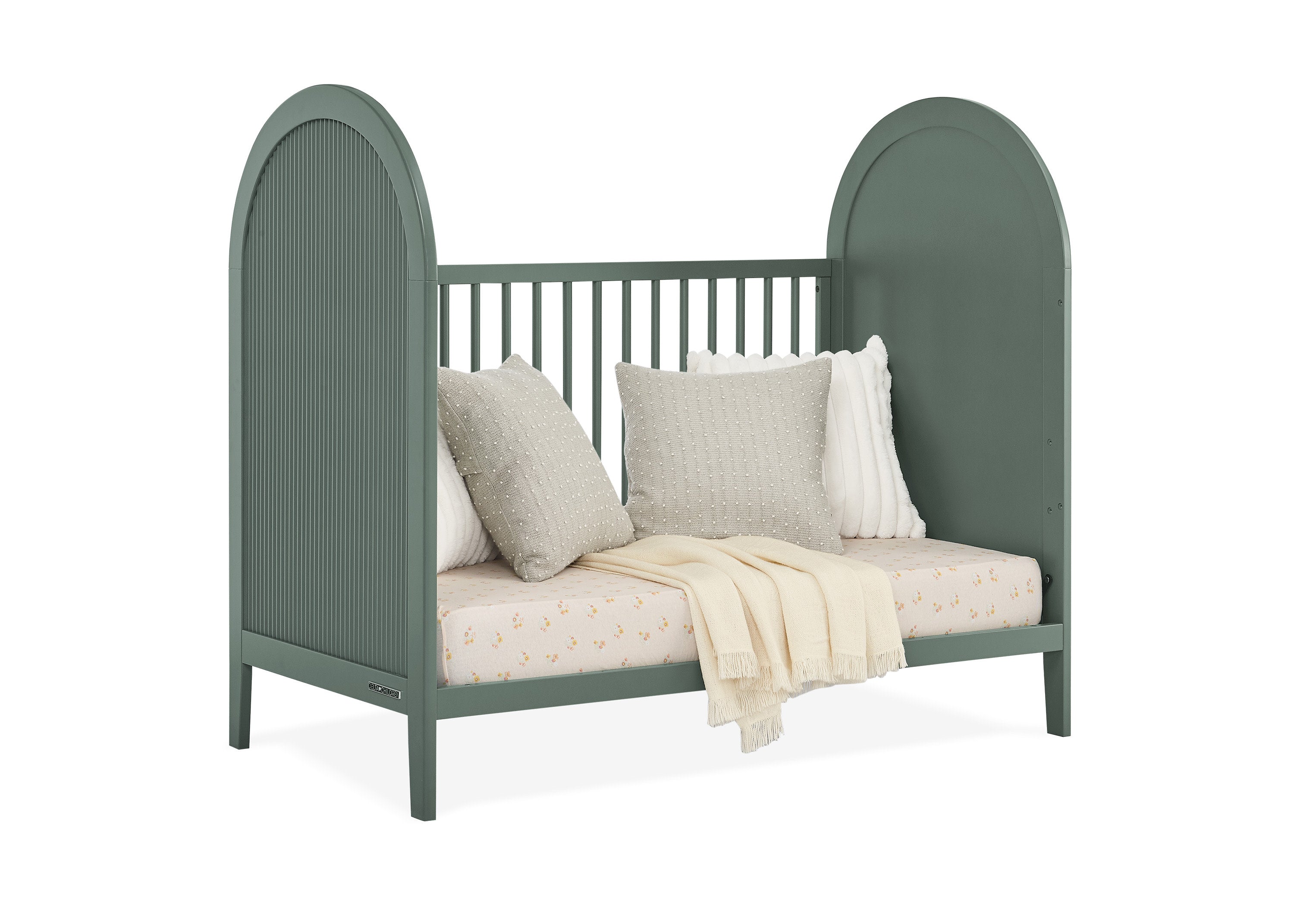 Eloise 4-in-1 Convertible Baby Crib - Toddler Bed, Daybed & Full-Size Bed Conversion - Safe Nursery Furniture for Newborns to Teens - Perfect for Bedrooms, Daycare & Guest Rooms
