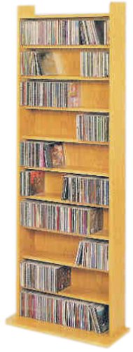 Multi Media Storage Shelf Wall Unit - Organizer for Books, DVDs, Games & Decor | Perfect for Living Room, Bedroom, or Home Office Storage Solutions