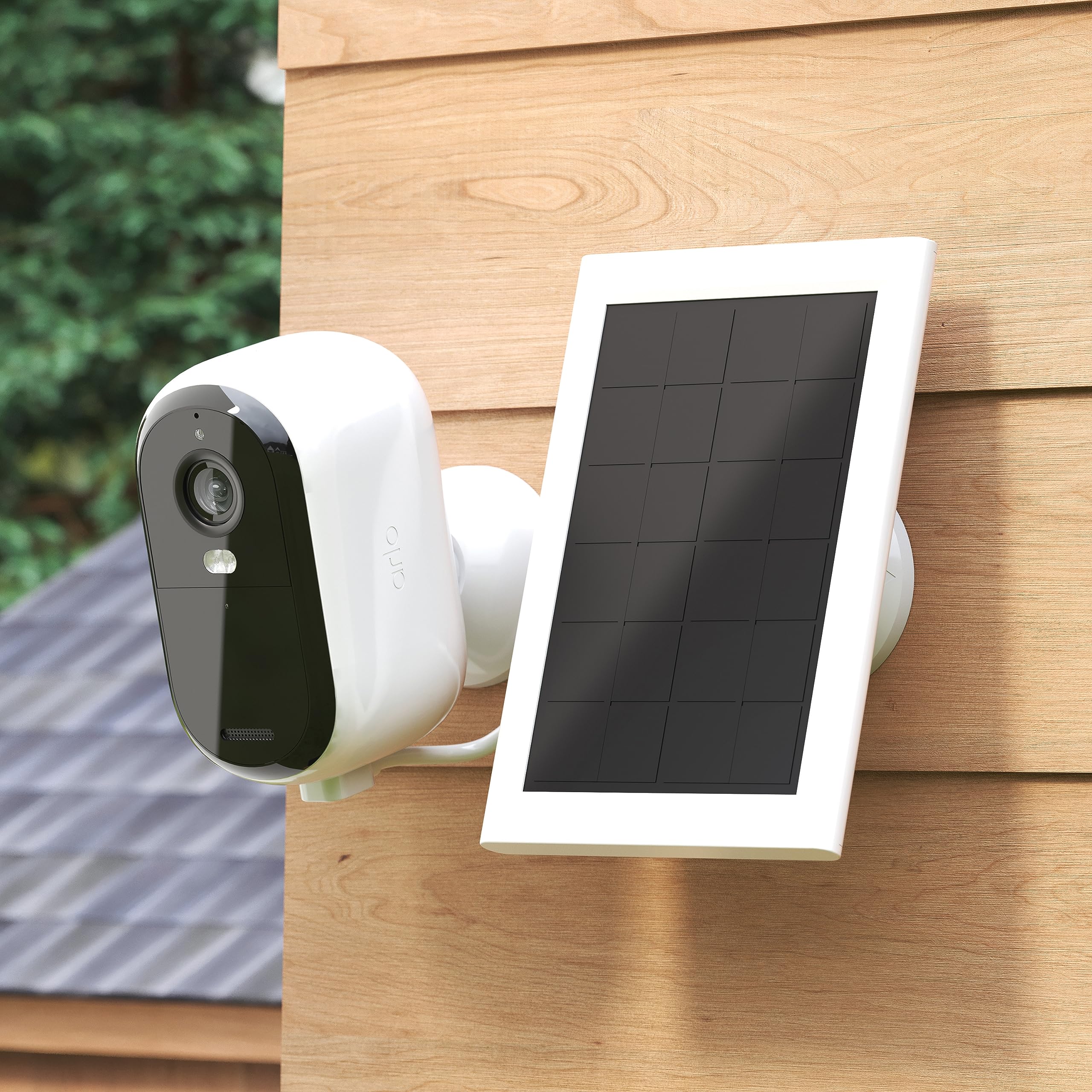 Arlo Essential Solar Panel Charger (2nd Generation) - Certified Accessory for Arlo Essential Outdoor & XL Cameras - Weatherproof Wireless Charging Solution - Perfect for Home Security & 24/7 Surveillance - Model VMA6600 (White)