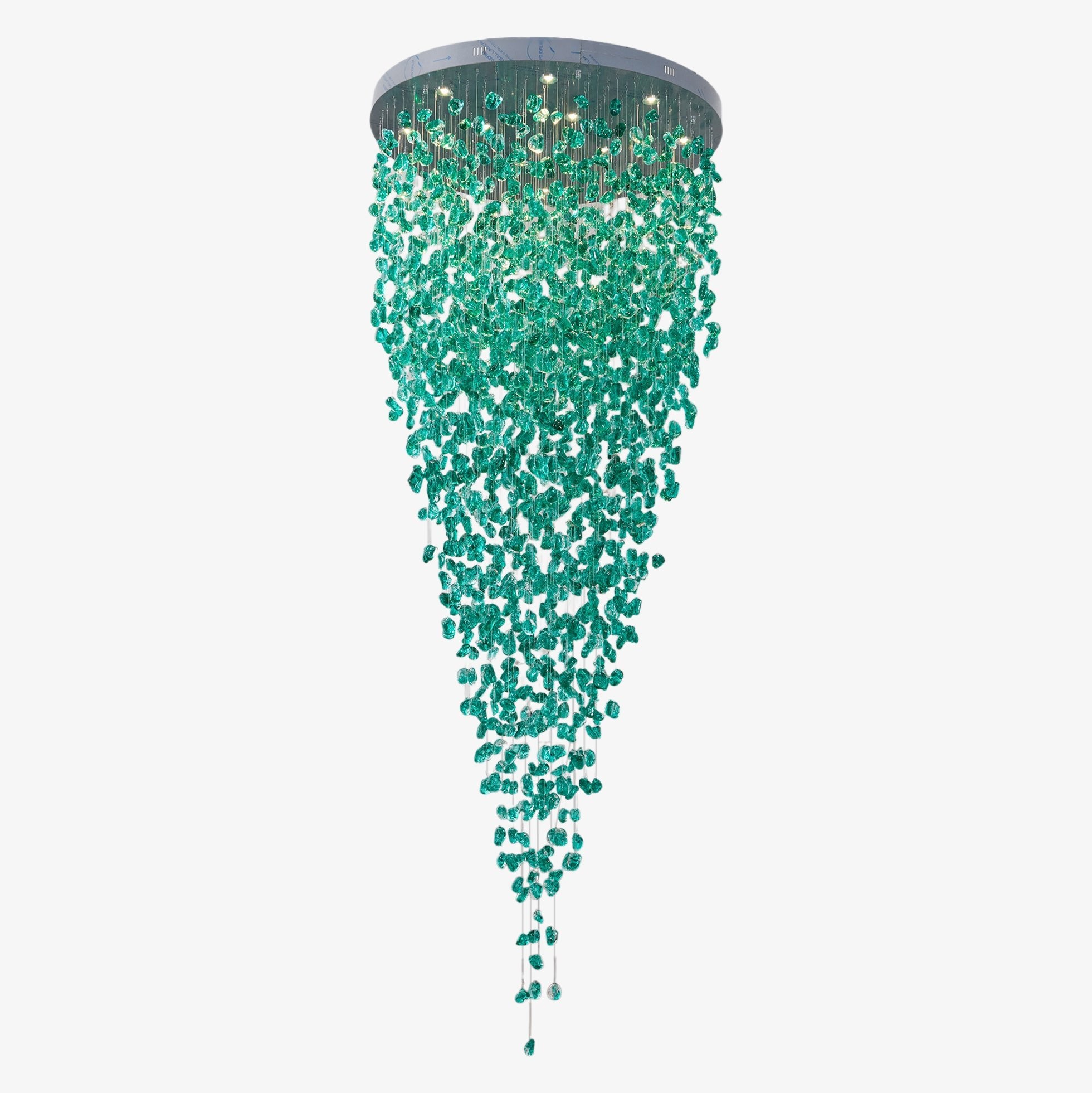 Elegant Crystal Stone Chandelier - Modern Luxury Ceiling Light Fixture for Dining Room, Living Room & Bedroom Decor