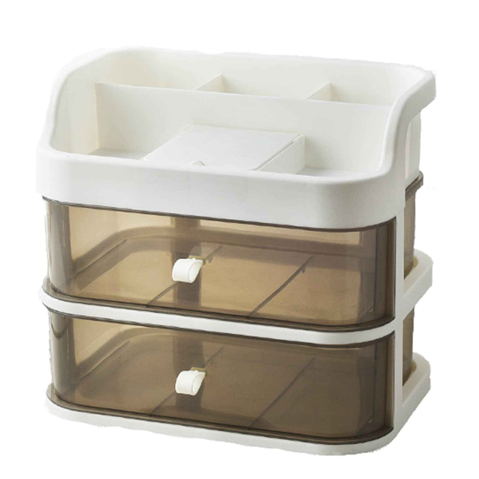 Cosmetic Organizer with Drawers & Mirror - Jewelry & Makeup Storage for Home & Office