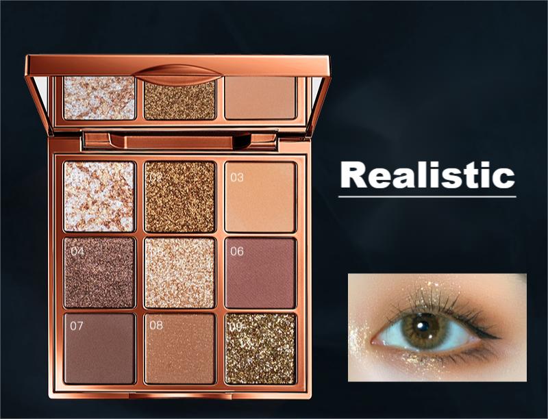 VENUS MARBLE VM 9-Color Eyeshadow Palette - Highly Pigmented, Long Lasting Makeup for Day & Night Looks - Perfect for Parties, Weddings & Everyday Wear