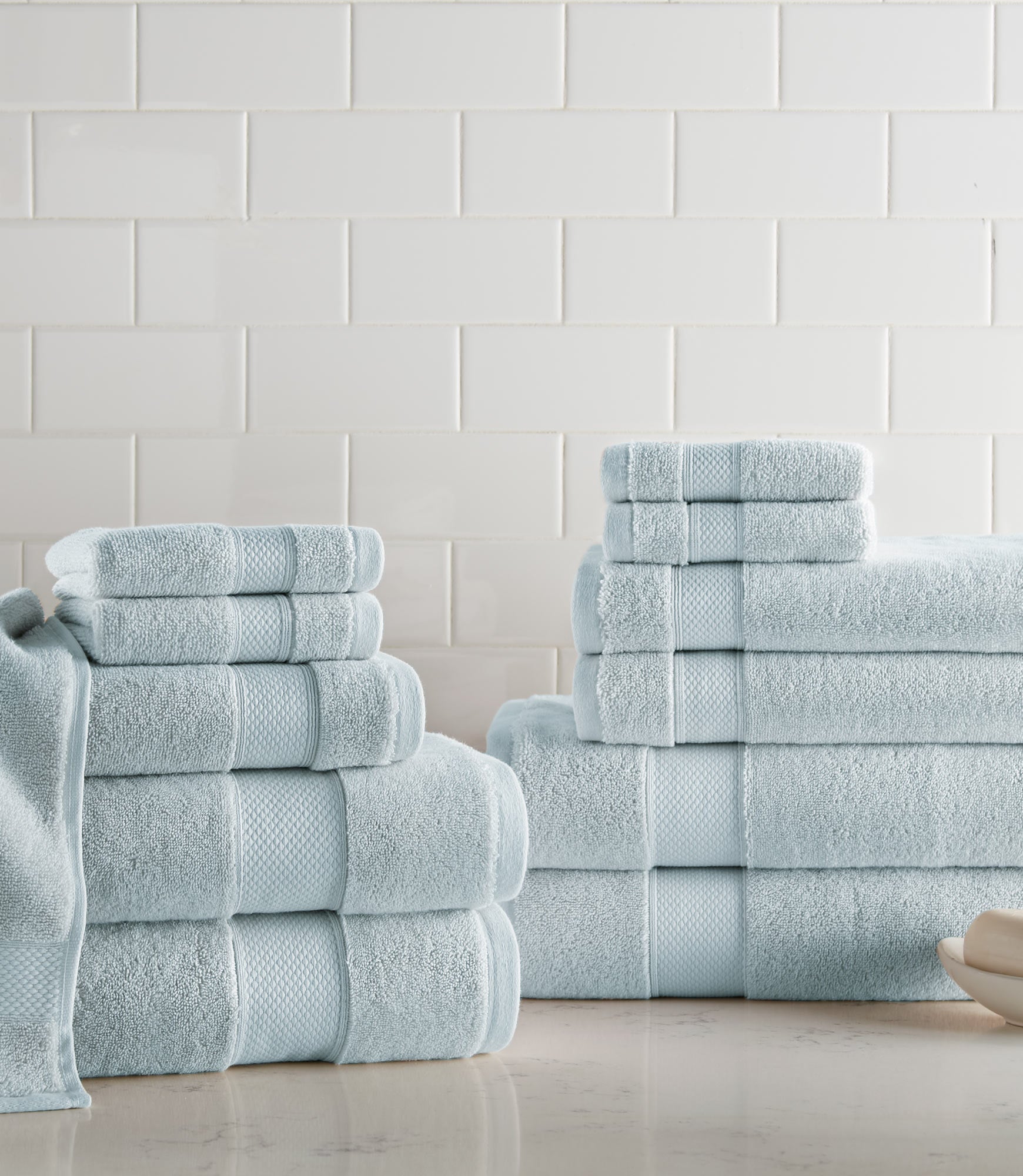 Premium Diamond Towel Set - Ultra Soft & Absorbent Luxury Bath Towels for Spa, Hotel & Home Use - 6-Piece Bundle (Bath, Hand & Washcloth) - Perfect for Gifts & Everyday Comfort