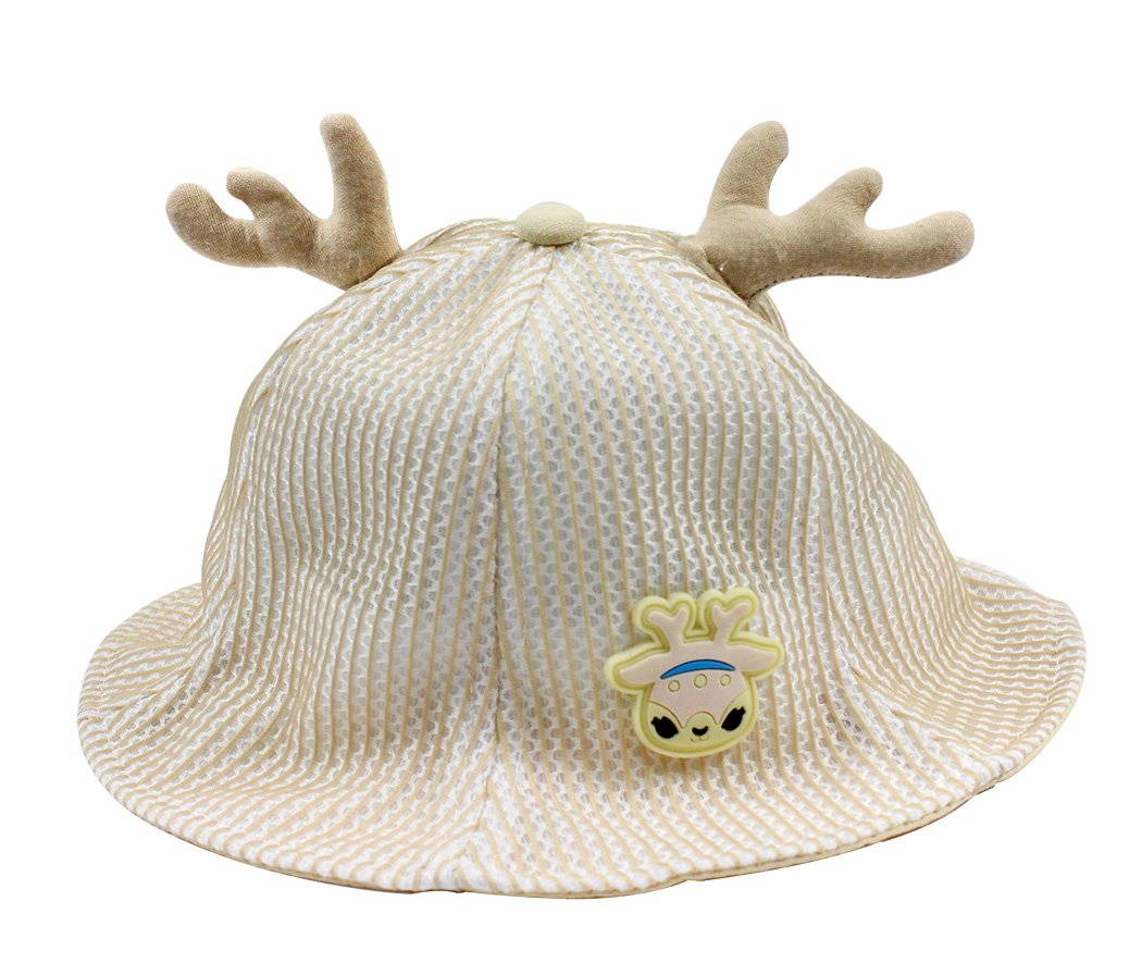 Kids Fawn Sun Hat for Baby Girls & Boys - UPF 50+ UV Protection Beach Bucket Hat for Outdoor Play, Swimming & Summer Activities