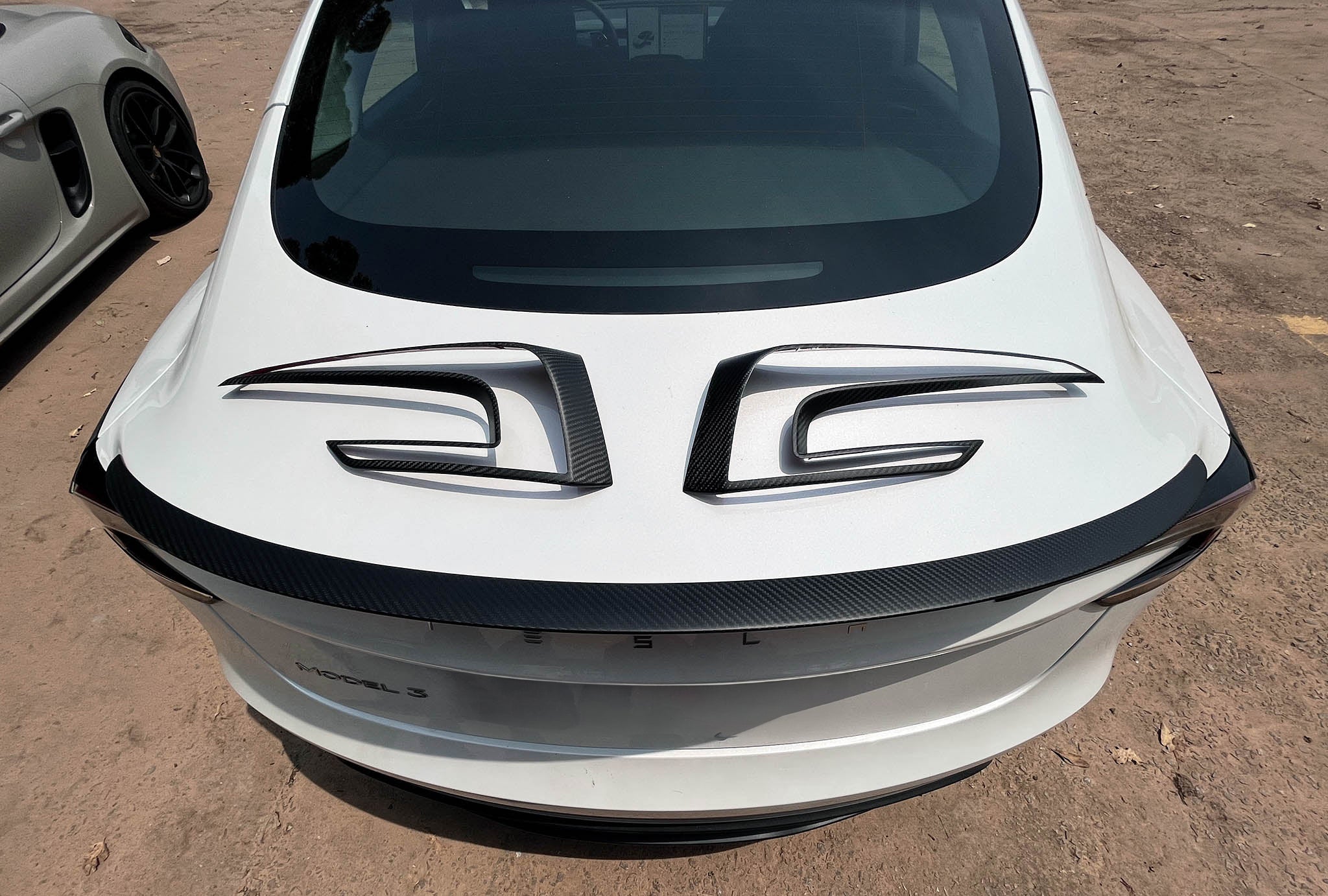 Tesla 2024+ Model 3 Highland Carbon Fiber Tail Light Accents - Sporty Rear Styling Upgrade for Enhanced Aesthetics & Performance | Perfect for Car Enthusiasts & Customization Lovers