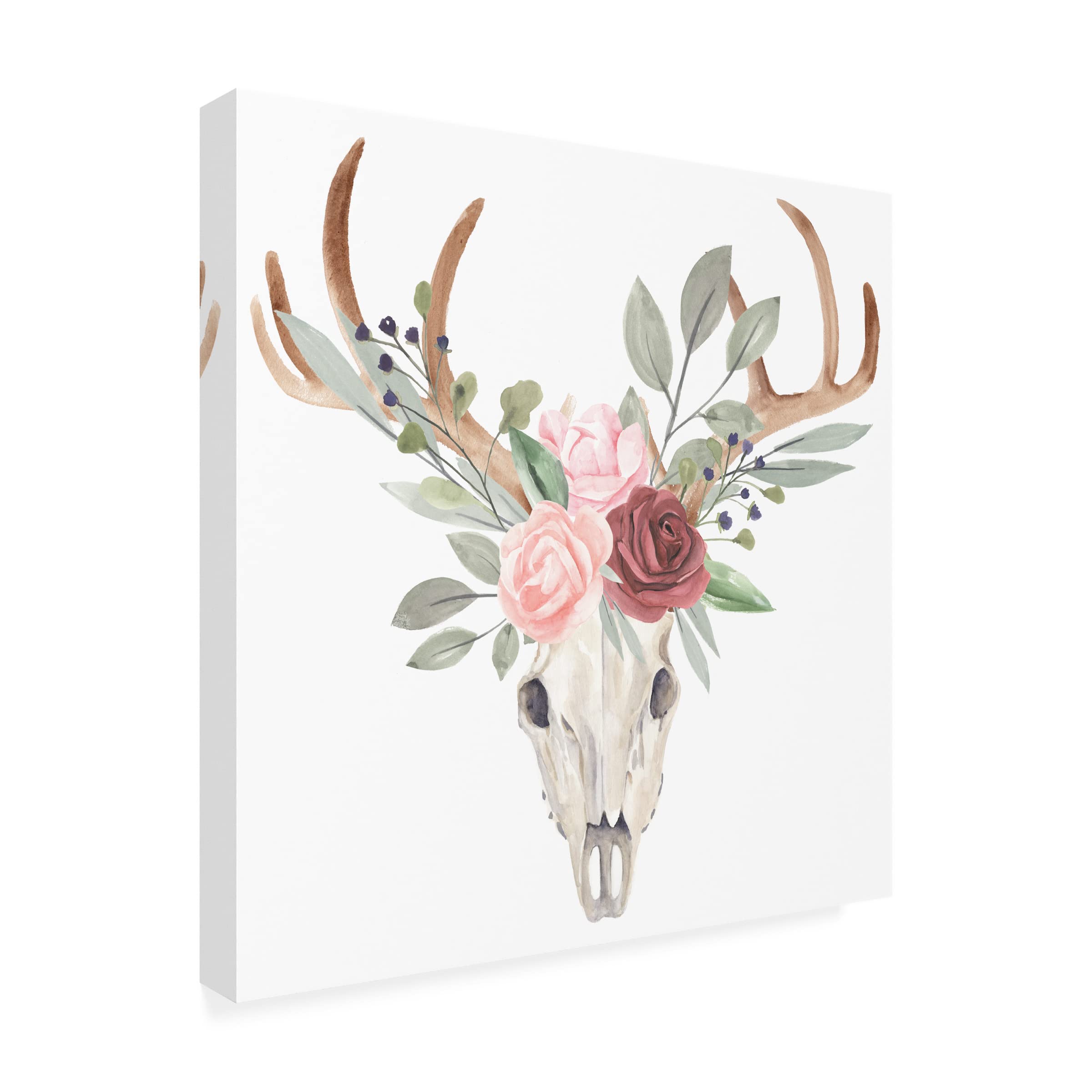 Annie Warren 'Branched Posy I' Canvas Wall Art Print - Floral Home Decor for Living Room, Bedroom & Office | Trademark Fine Art Collection
