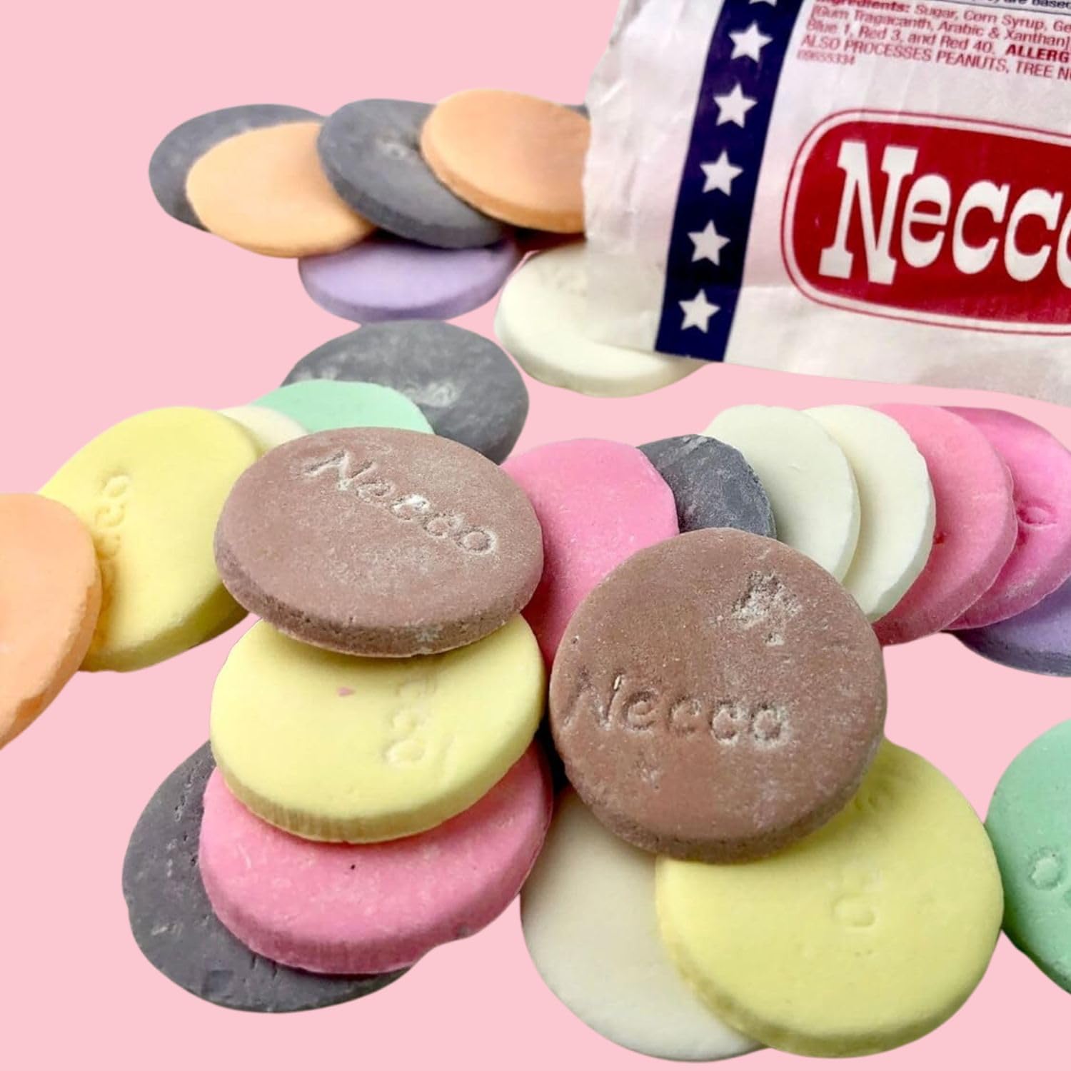 Necco Wafers Variety Pack - 6 Rolls (3 Chocolate & 3 Assorted Flavors) - Original Wafer Candy Gift Set - Classic American Snack for Parties, Halloween Treats & Nostalgic Gifting