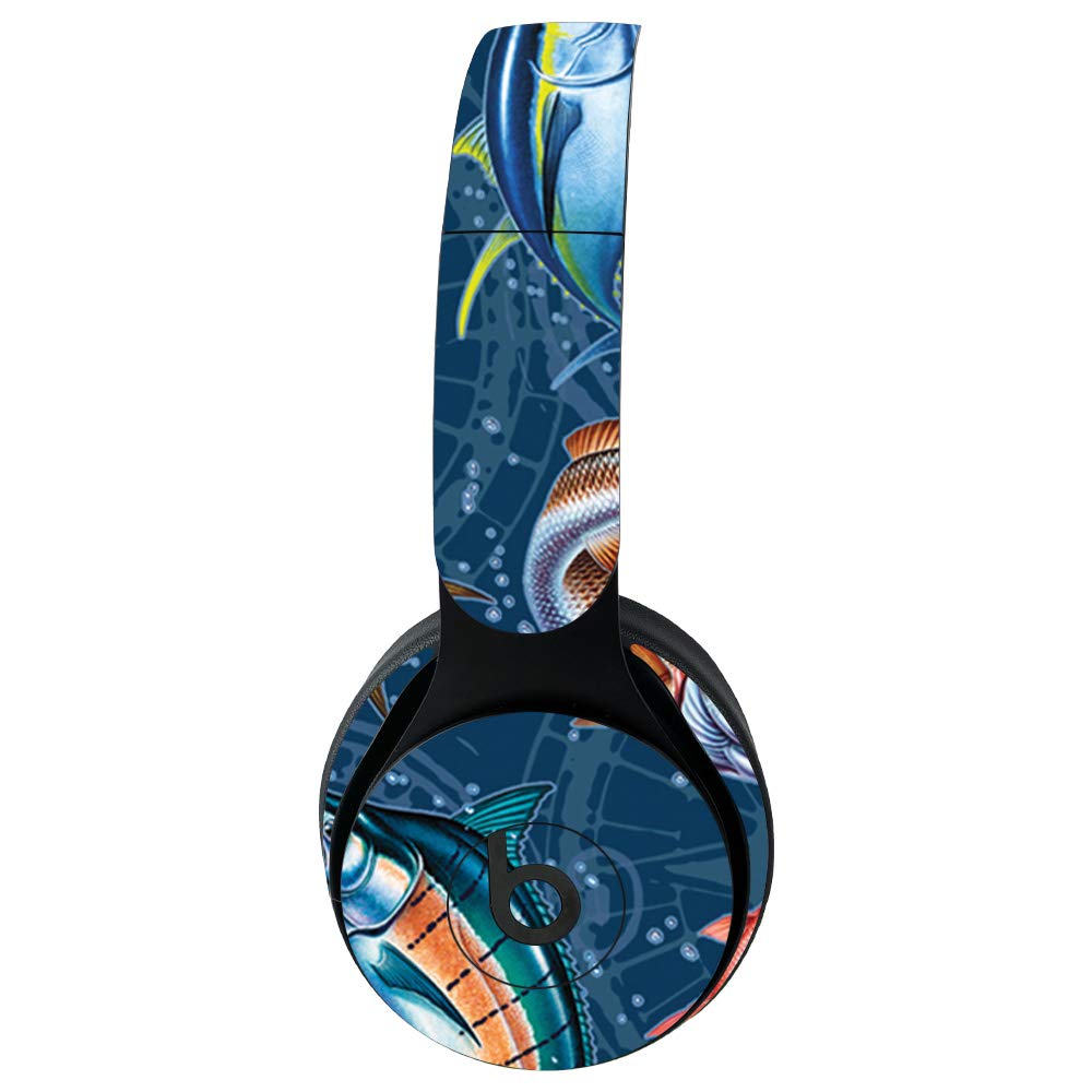 Beats Solo Pro Wireless Headphones Vinyl Skin Wrap - Saltwater Compass Design | Protective & Durable Decal Cover | Easy to Apply & Remove | Made in USA | Perfect for Gym, Travel & Daily Use