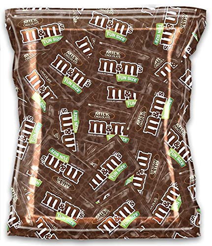 M&M's Fun Size Milk Chocolate Candy 48oz Bulk Pack - Perfect for Halloween, Birthday Party Favors, Christmas Stocking Stuffers, Office Snacks & Gift Baskets